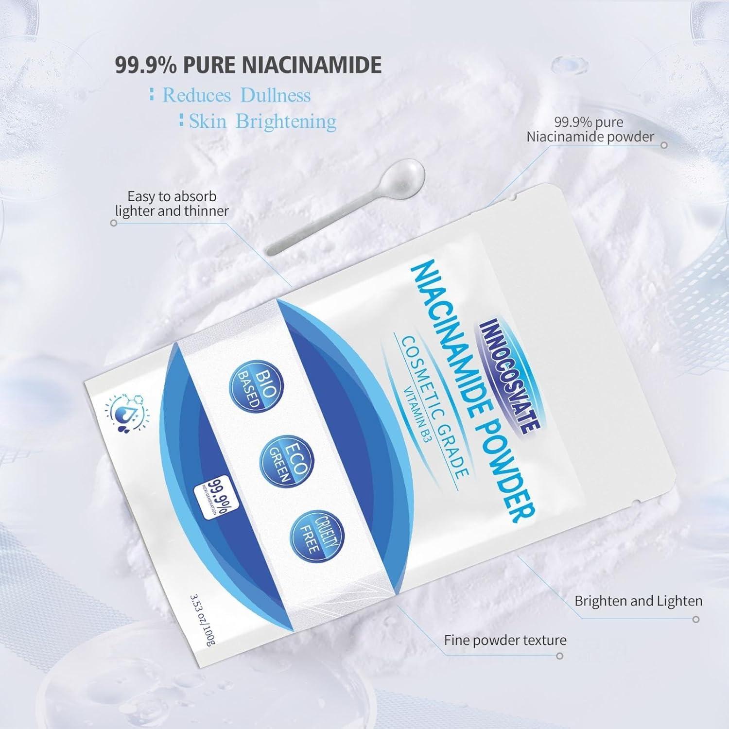 Polvo de Niacinamida Pura 99.9% INNOCOSVATE 108g - Cuidado Piel