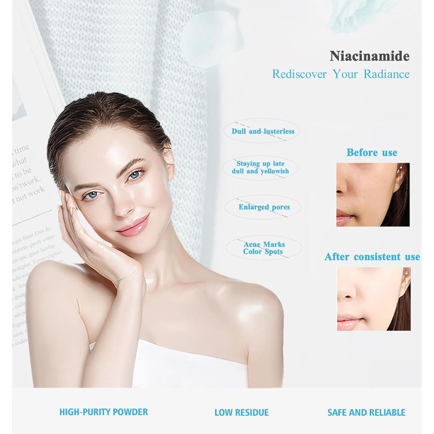 Polvo de Niacinamida Pura 99.9% INNOCOSVATE 108g - Cuidado Piel