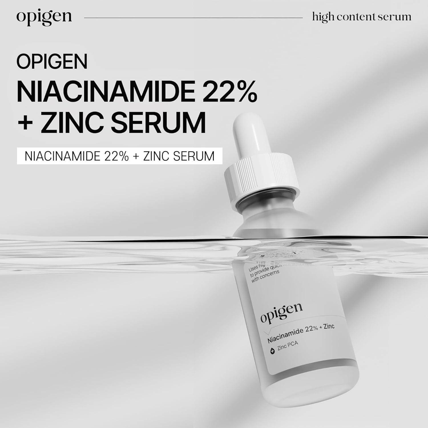 Suero de Niacinamida 22% + Zinc Opigen 30ml - Reductor de Poros