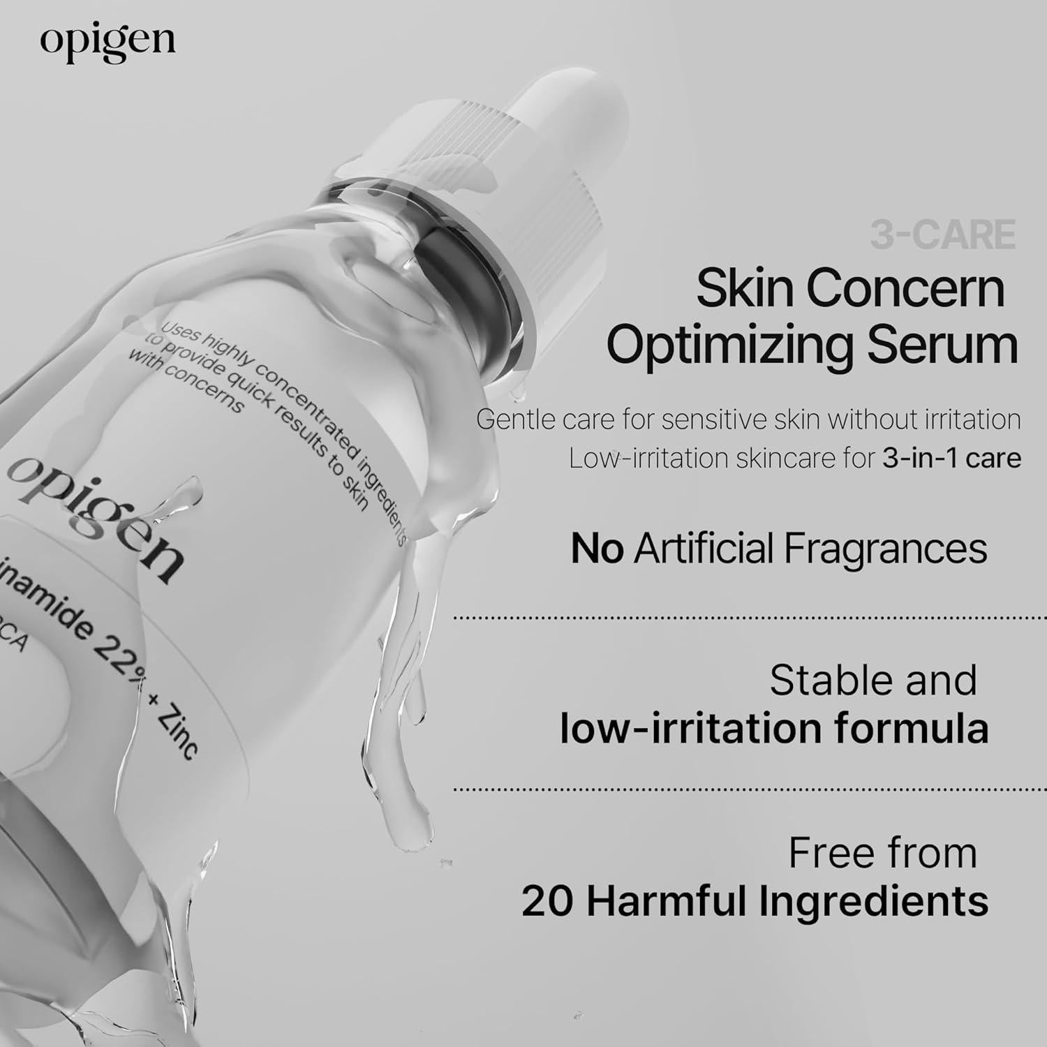 Suero de Niacinamida 22% + Zinc Opigen 30ml - Reductor de Poros