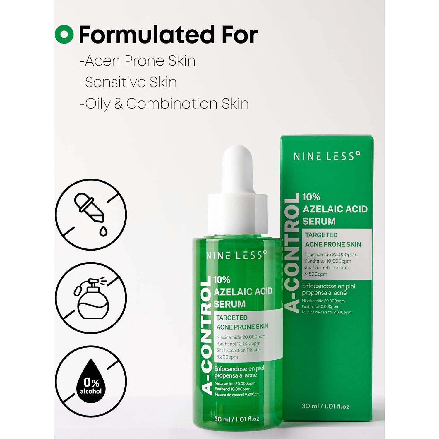 Suero A-Control 10% Ácido Azelaico 30 ml - Tratamiento Acné