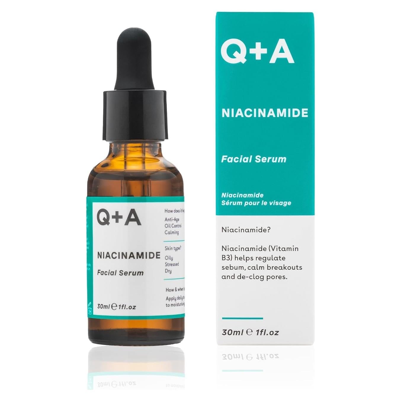 Suero de Niacinamida Q+A 30ml - Cuidado Facial Hidratante