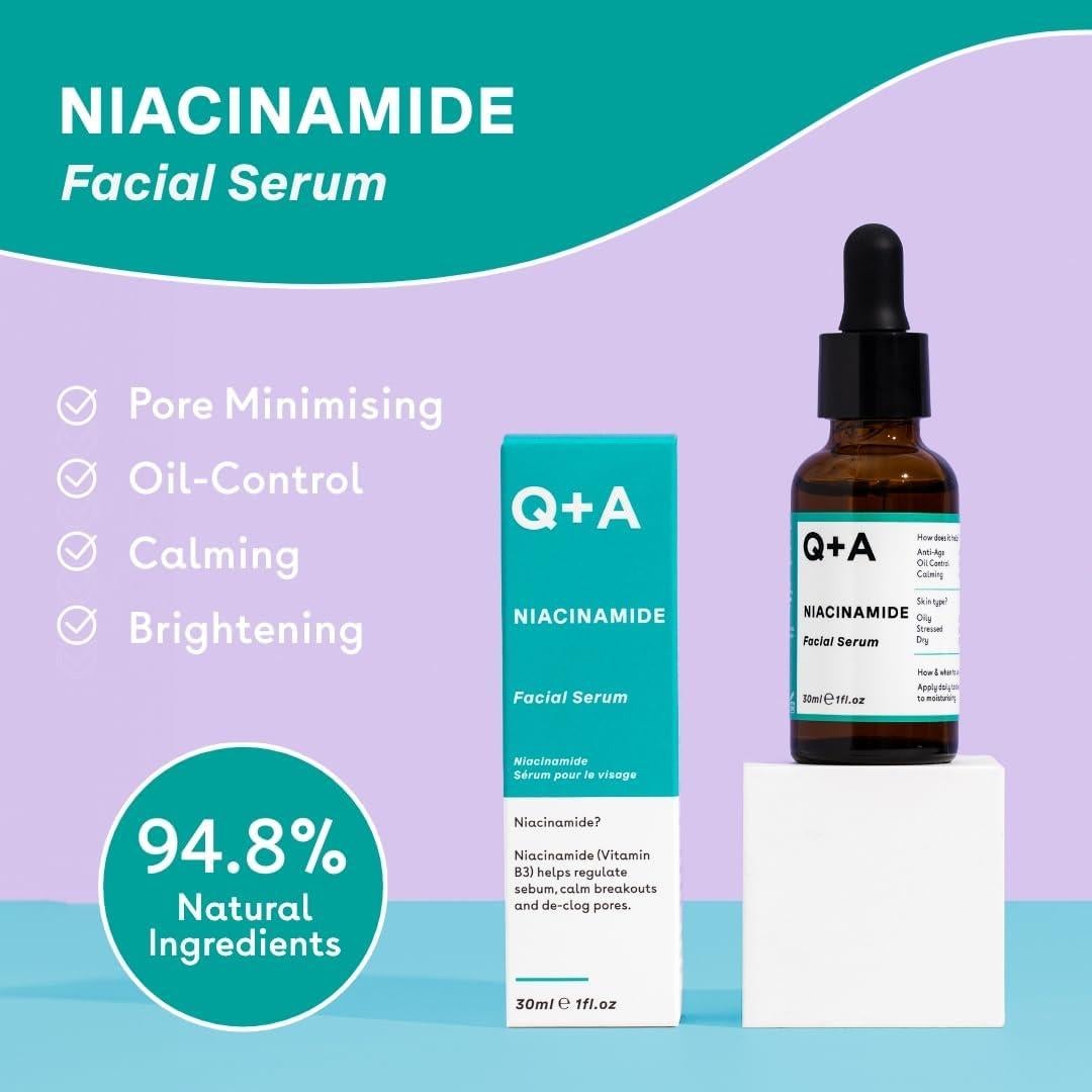 Suero de Niacinamida Q+A 30ml - Cuidado Facial Hidratante