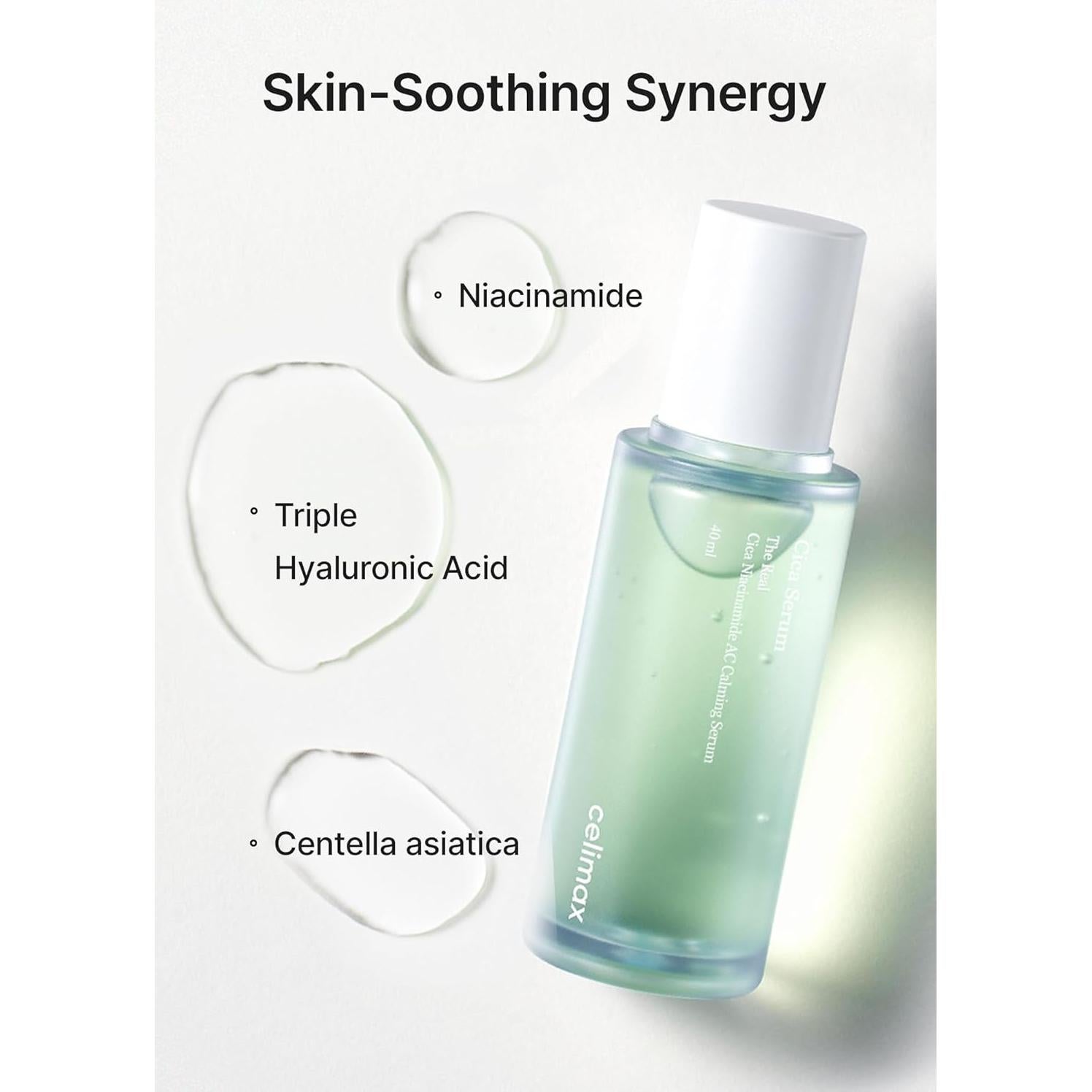 Suero Calmante Cica Niacinamida 40ml Celimax - Hidratante