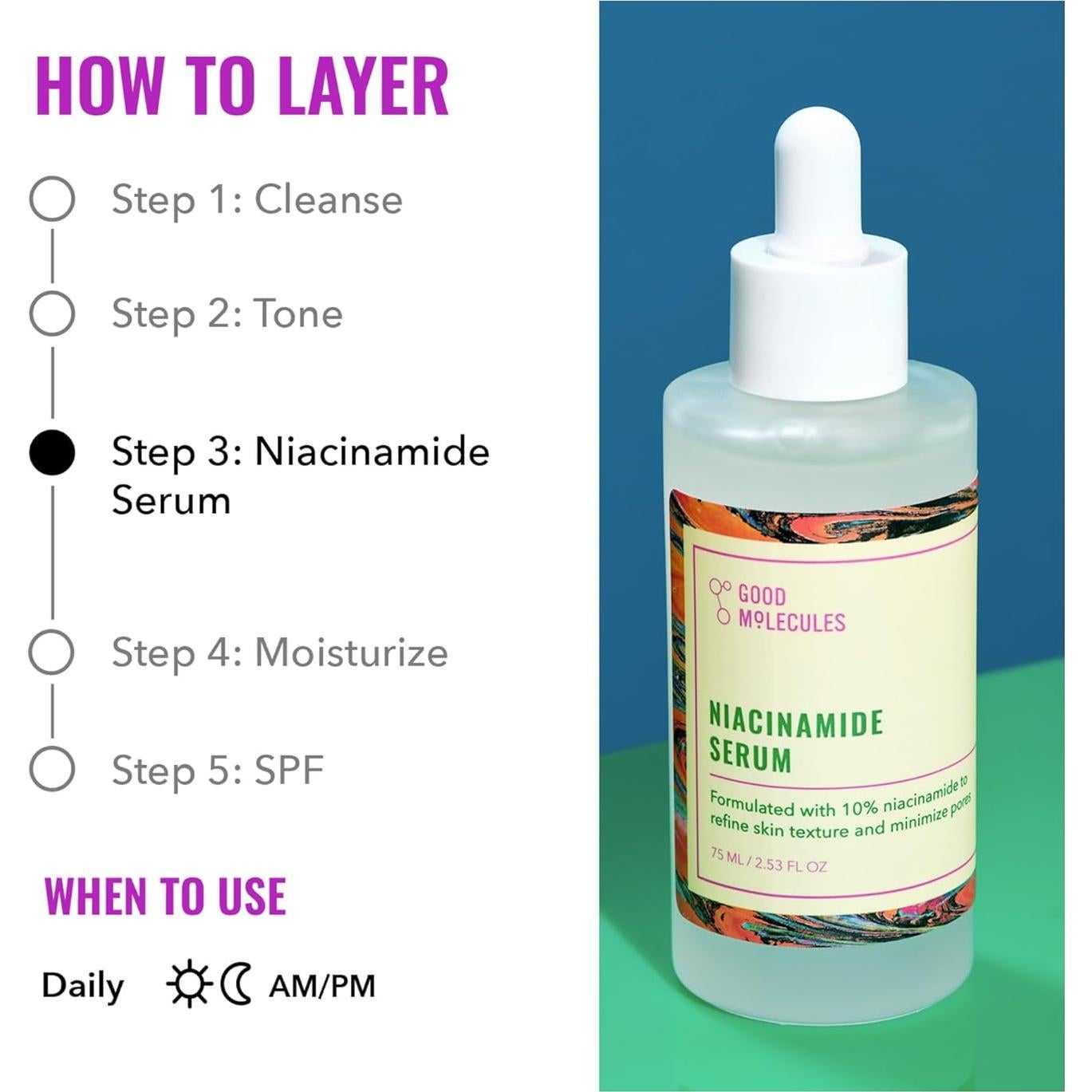 Suero de Niacinamida 10% Good Molecules - Hidratante Facial