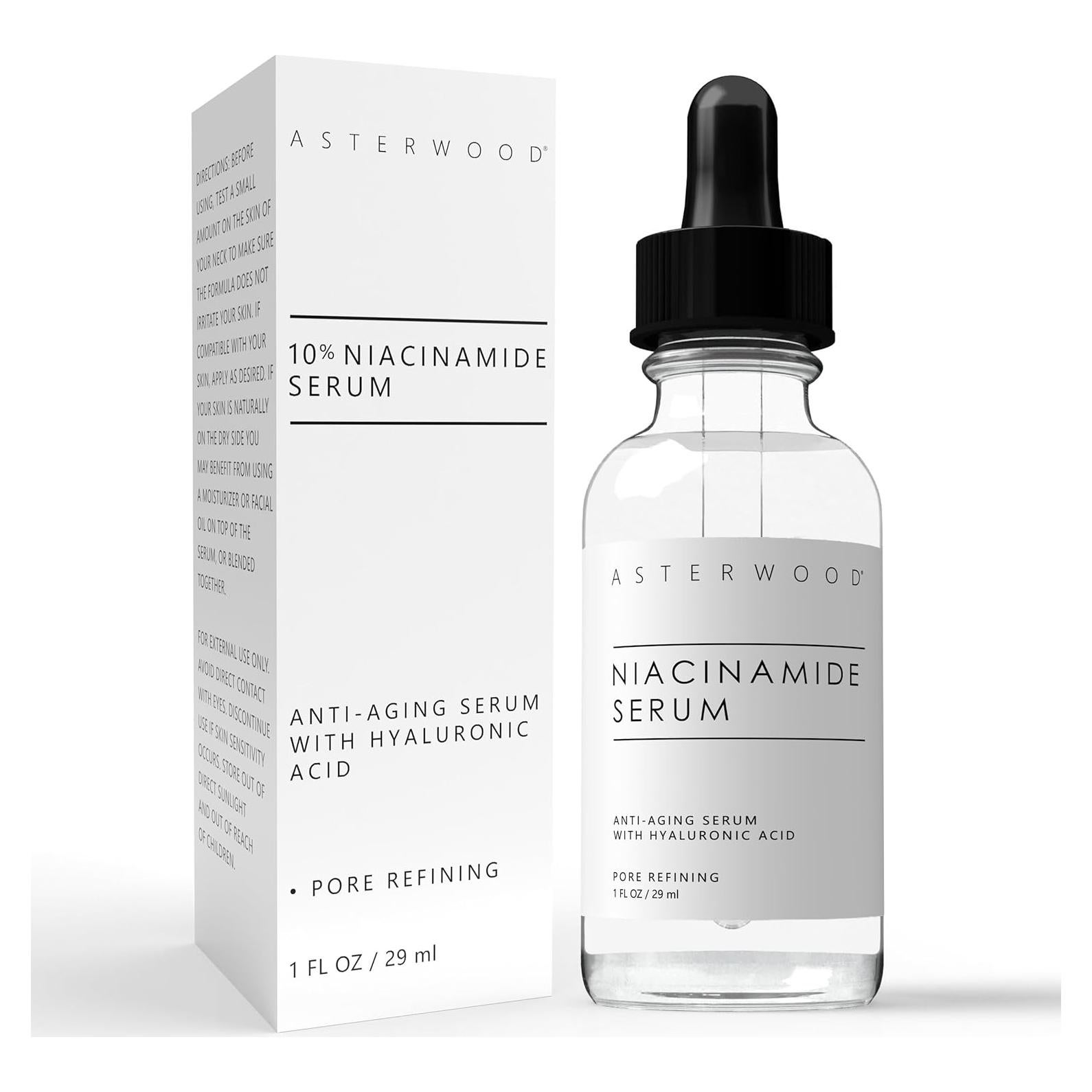 Suero de Niacinamida 10% Asterwood 29.57 ml - Hidratante Antienvejecimiento