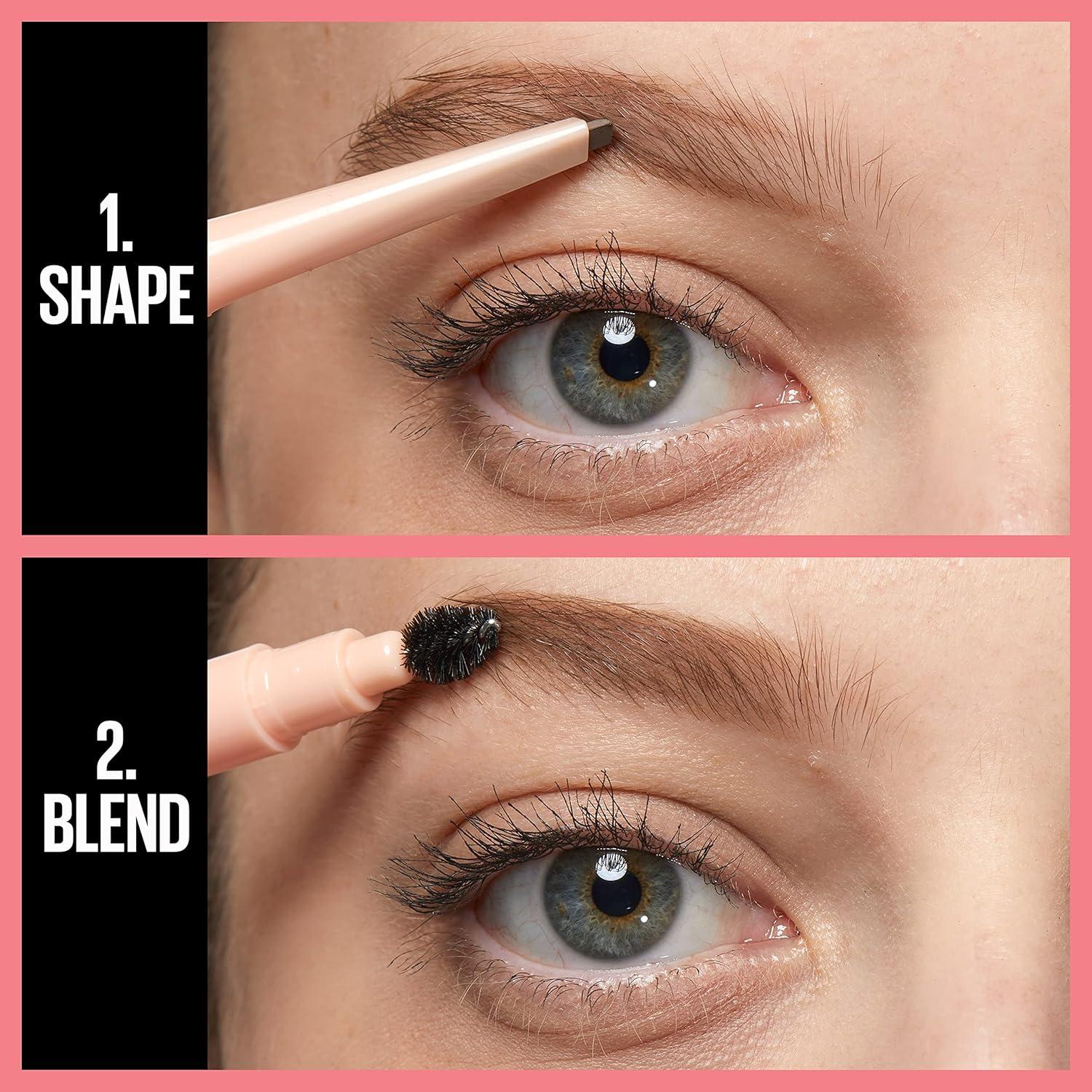 Paquete de Maquillaje Maybelline: Lápiz Cejas + Máscara Waterproof