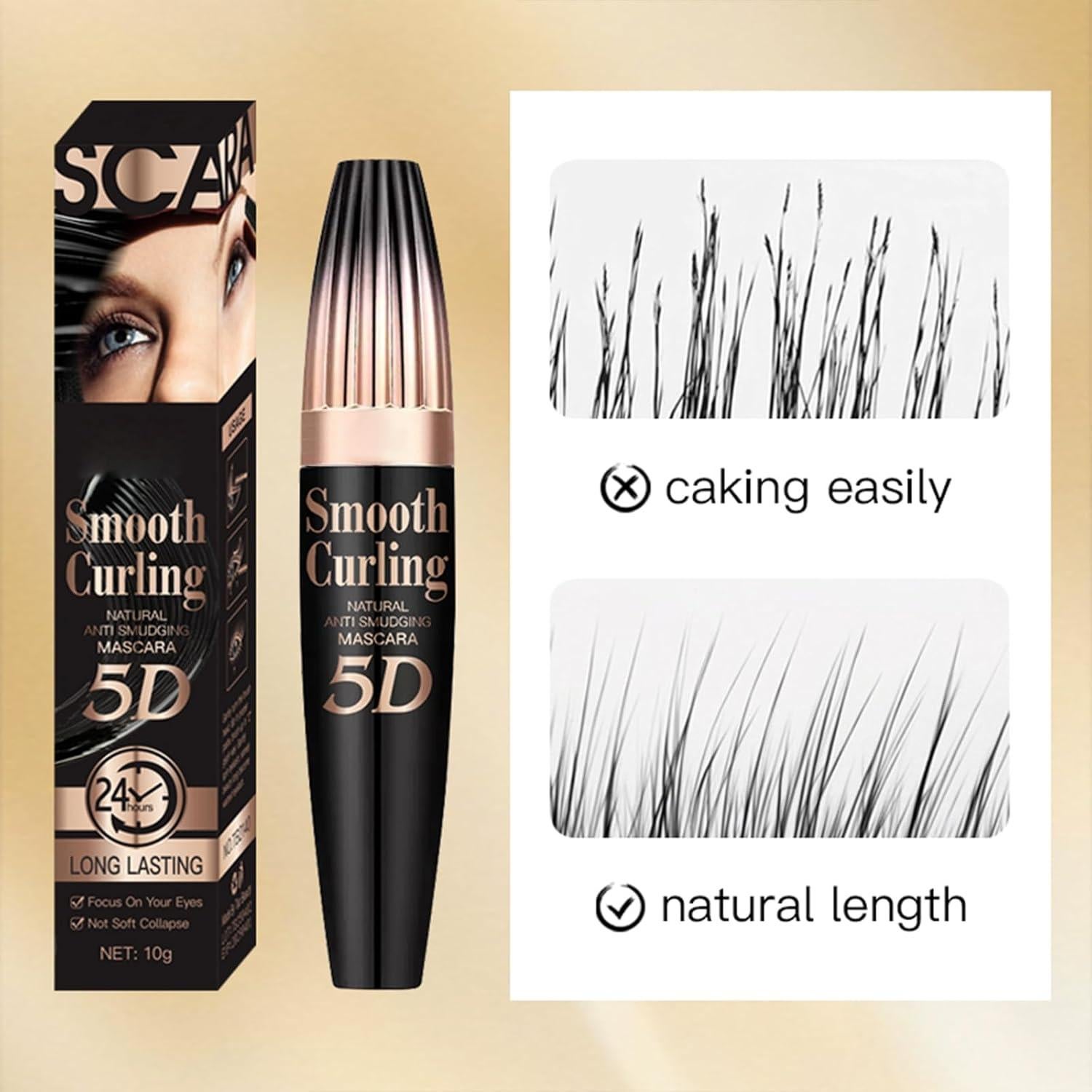 Máscara Negra TAEERY Resistente al Agua 10g Voluminizadora