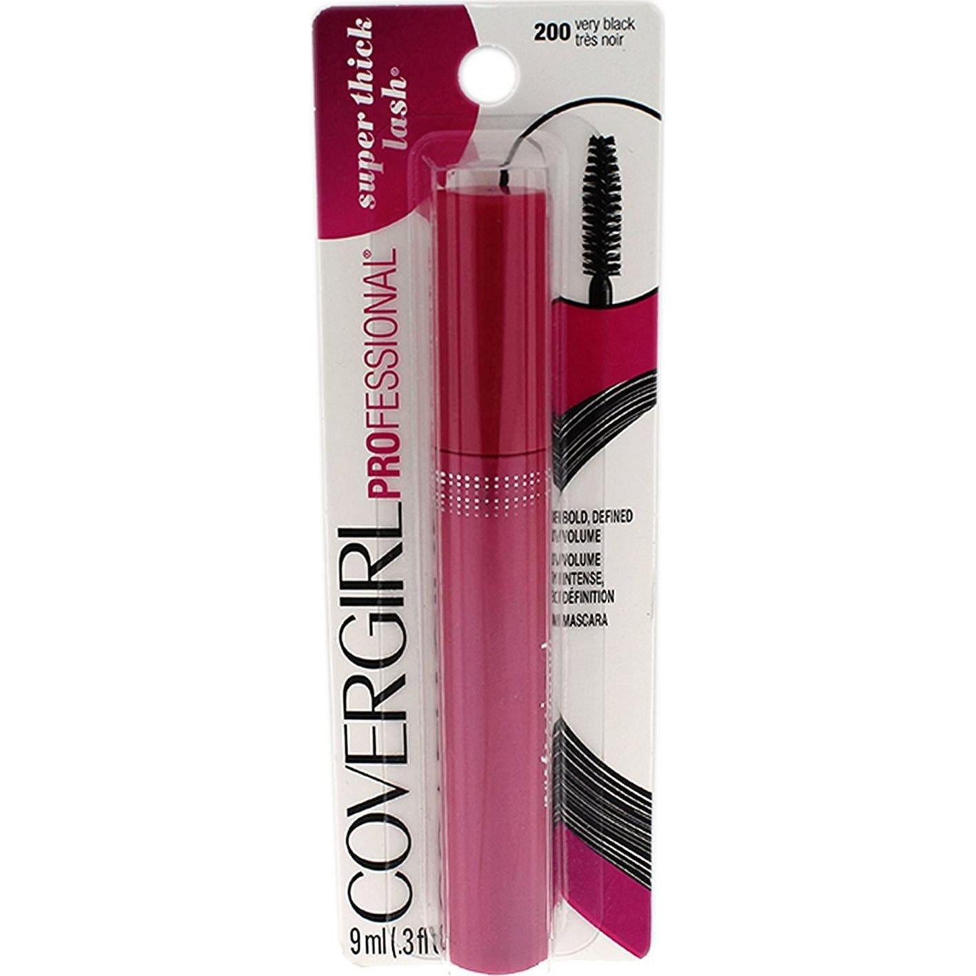 Máscara de Pestañas Covergirl Professional 3-en-1 Muy Negra