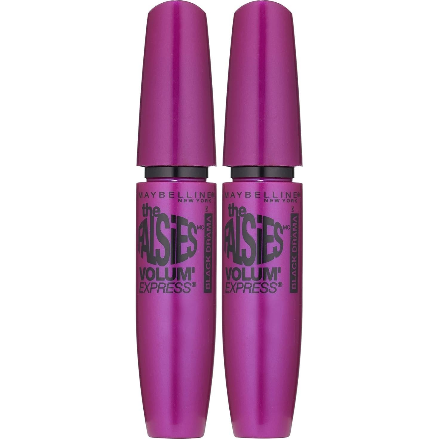 Máscara Lavable Volum' Express Falsies Maybelline 7.39 ml x2