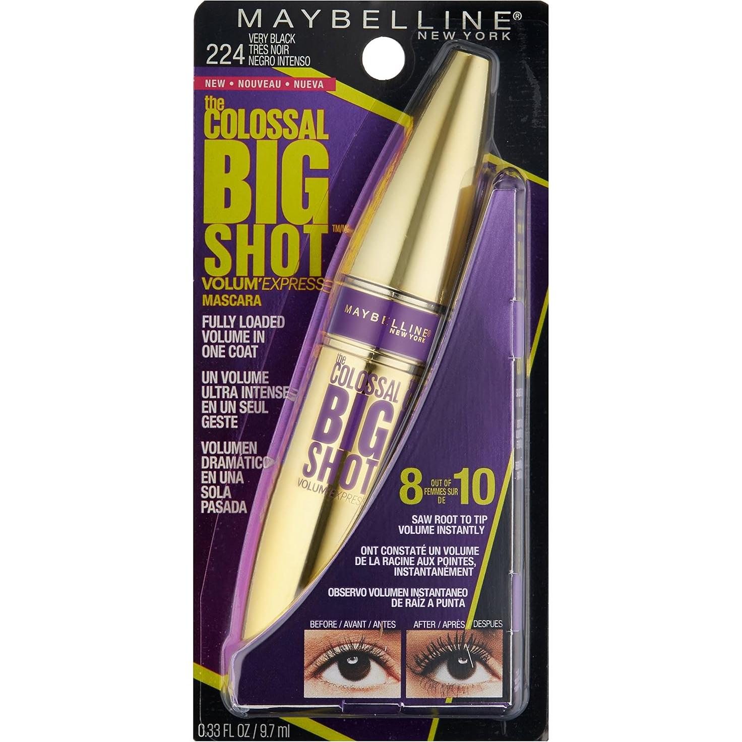 Máscara de Pestañas Maybelline Colossal Big Shot 9.75 ml