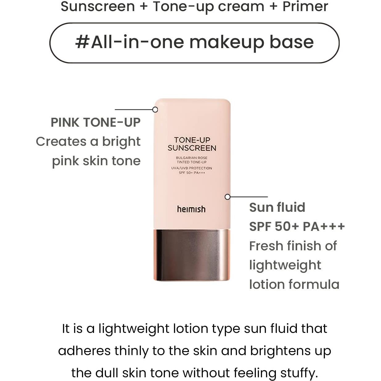 Crema Solar Tintada Heimish SPF 50+ PA+++ 30ml - Hidratante