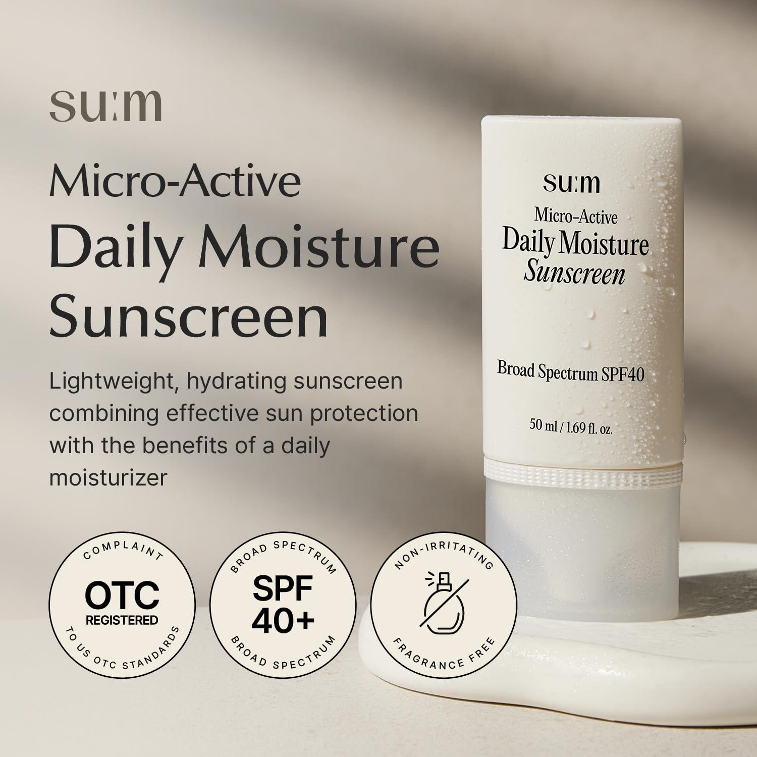 Protector Solar SU:M Micro-Active SPF 40 49.6 ml - Hidratante