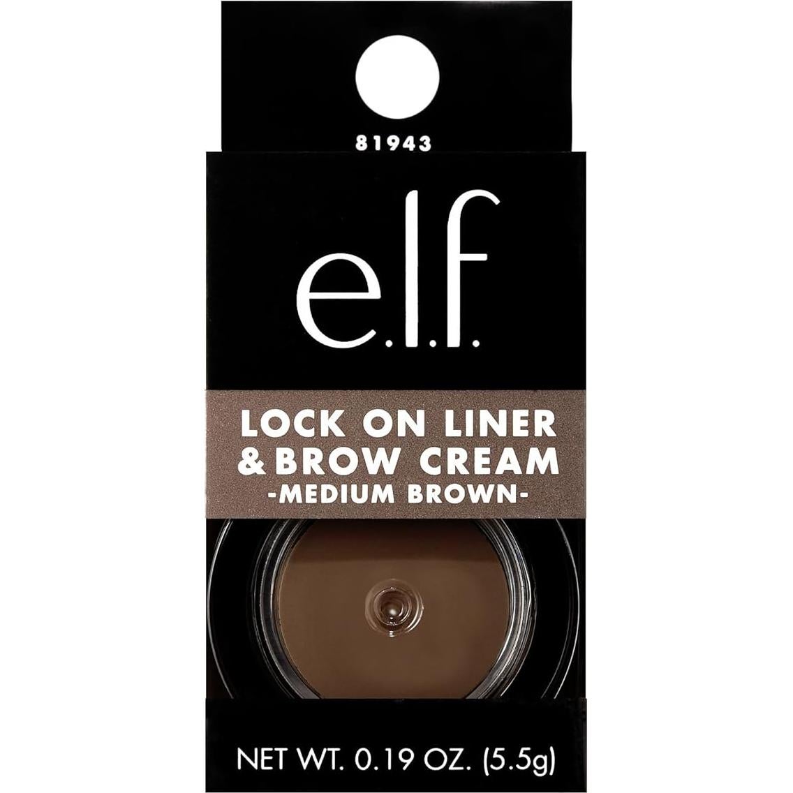 Crema para Cejas e.l.f. Lock On Marrón Medio 5.5g