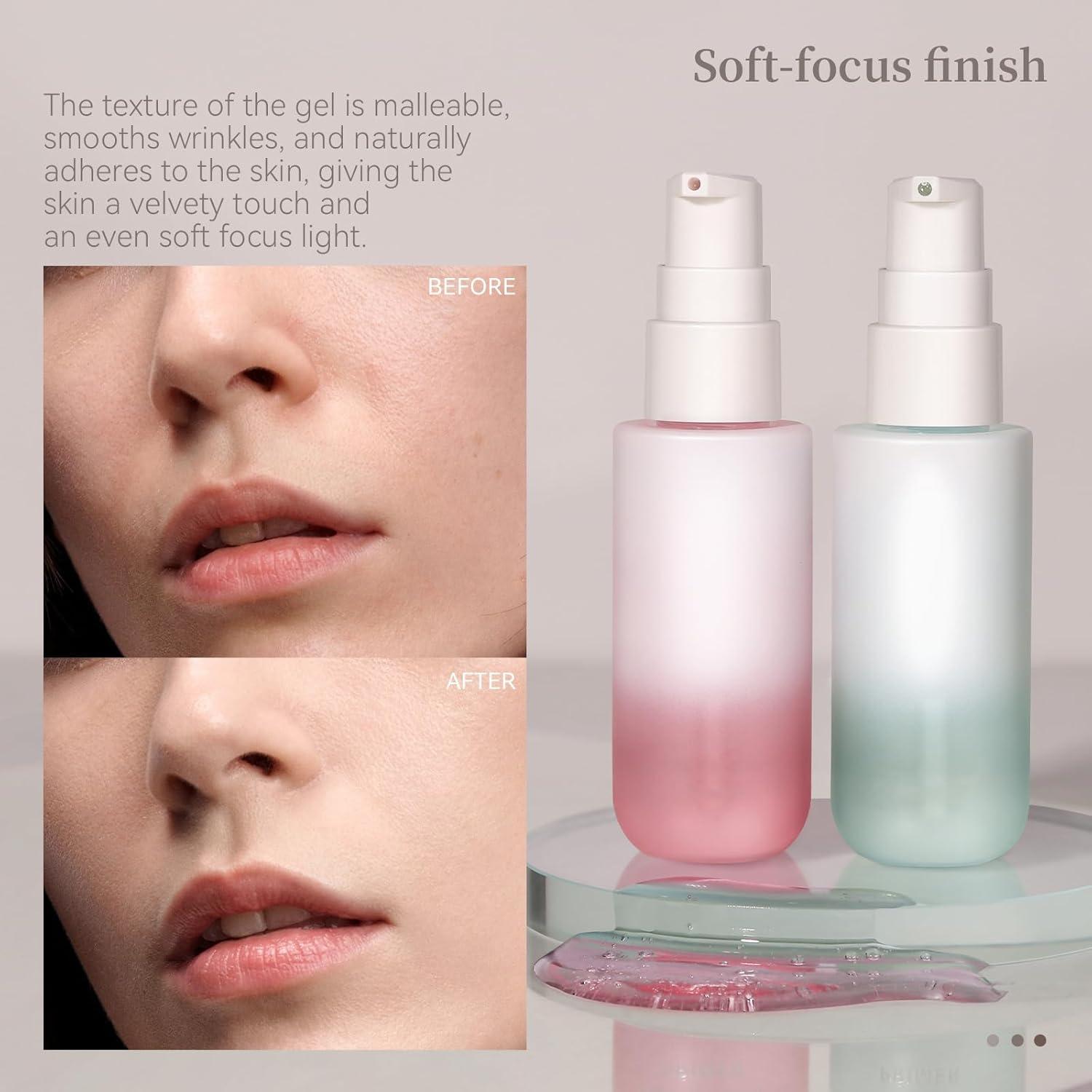 Primer Hidratante Facial Larga Duración Primer Power-Grip Rosa