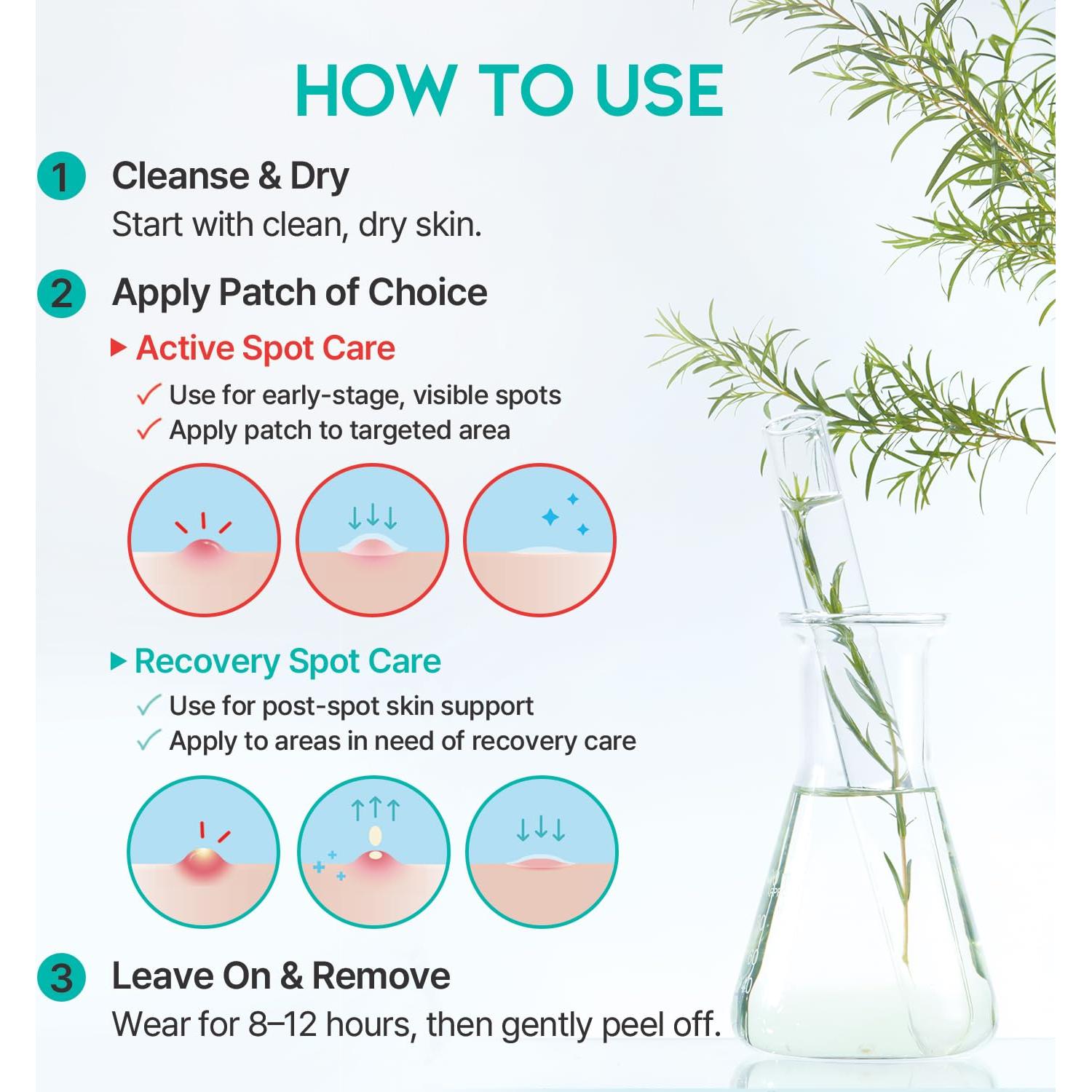 Parches de Cuidado de Piel Coreano Caredermthin 2 Pasos - 144 Puntos