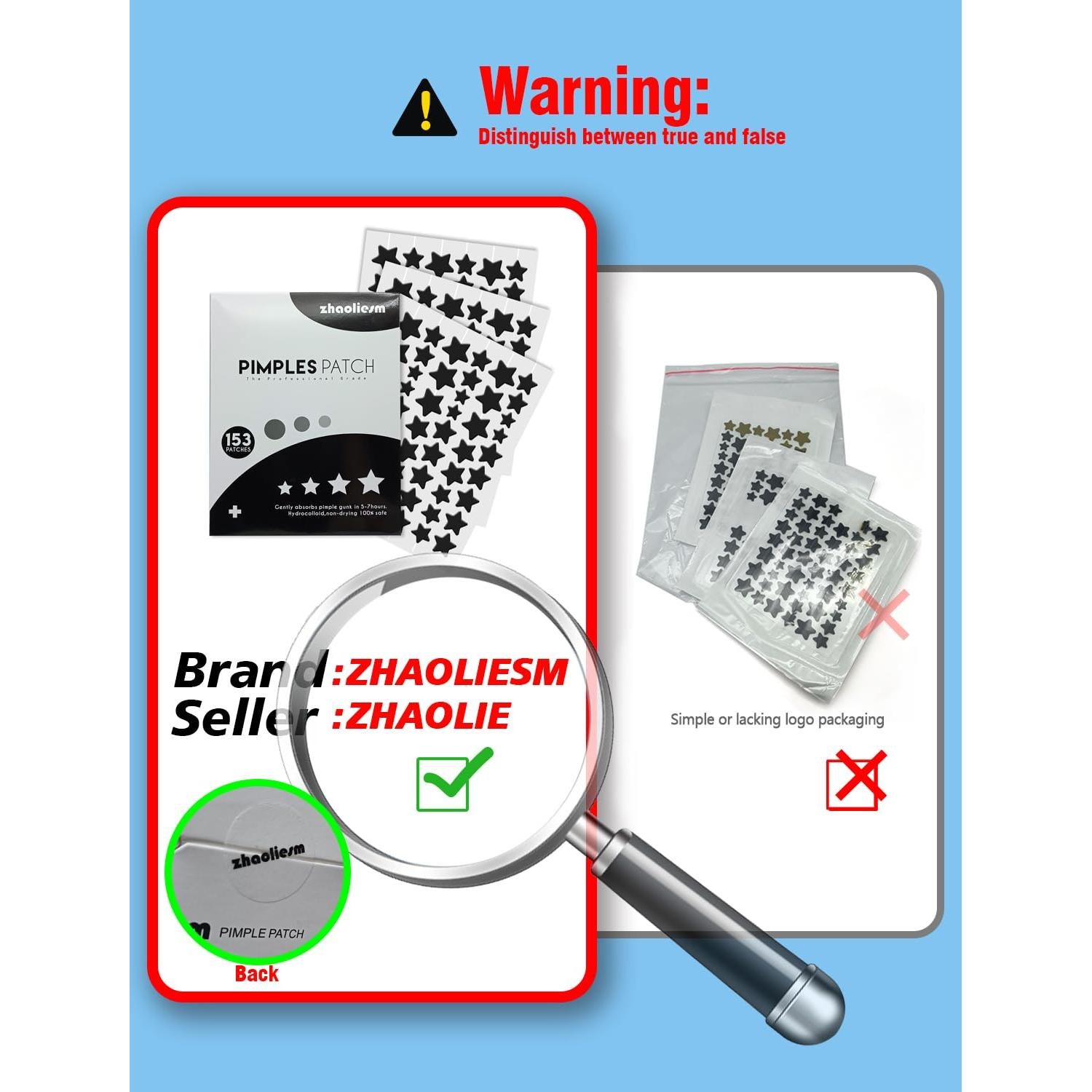 Parches para Granos ZHAOLIESM Hidrocoloides Estrella 153 Unidades