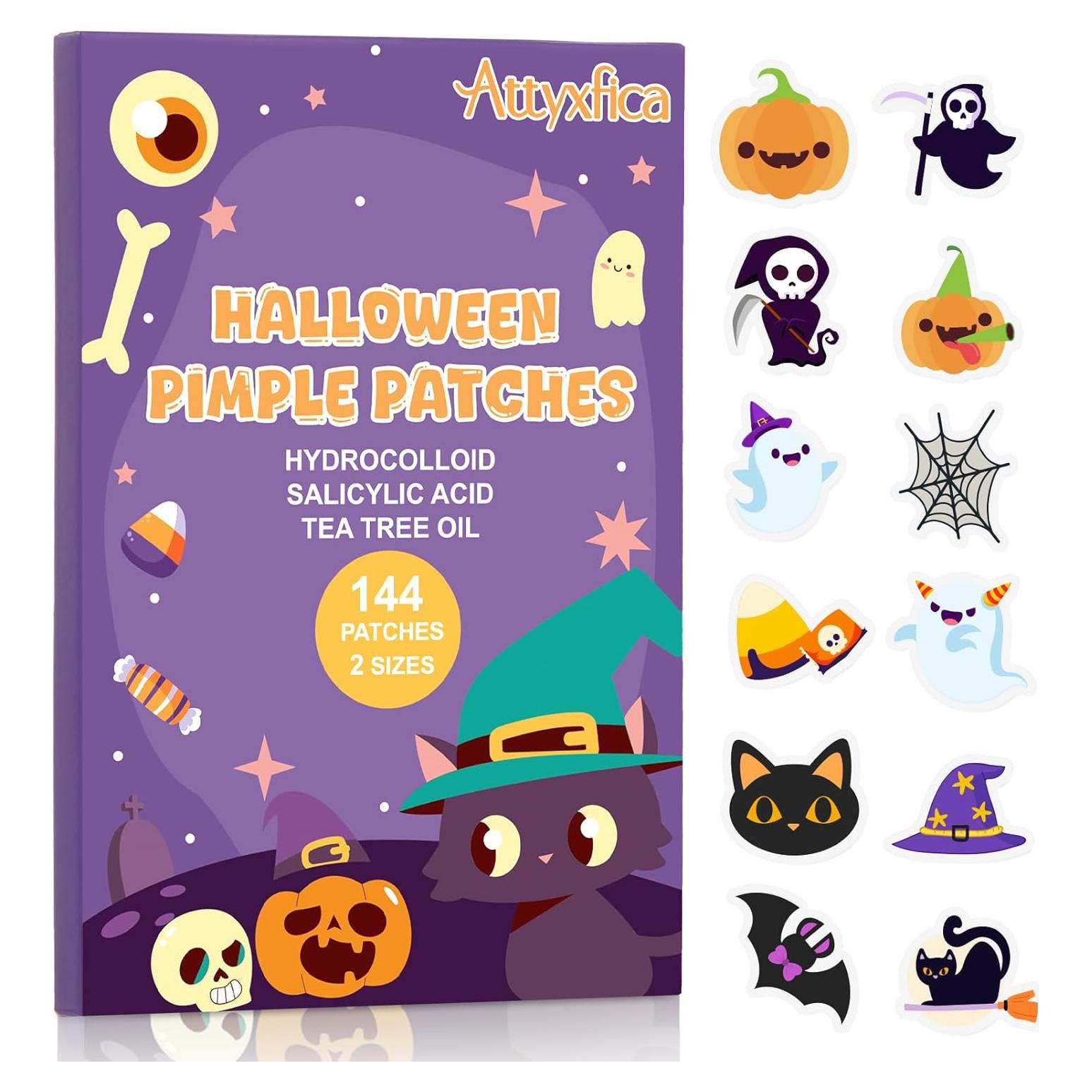 Parches Hidrocoloides para Acné Attyxfica Halloween - 144 Parches
