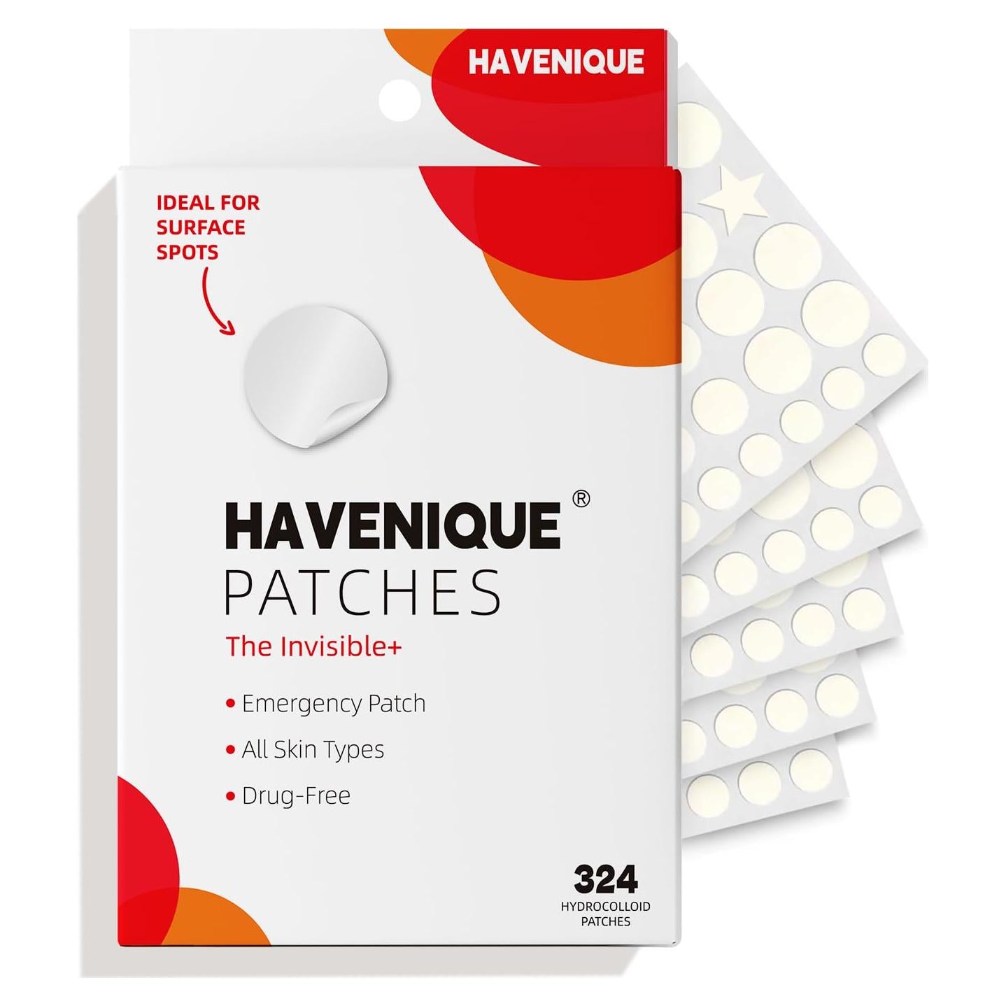 Parche Hidrocoloide para Granos Havenique - 324 Unidades