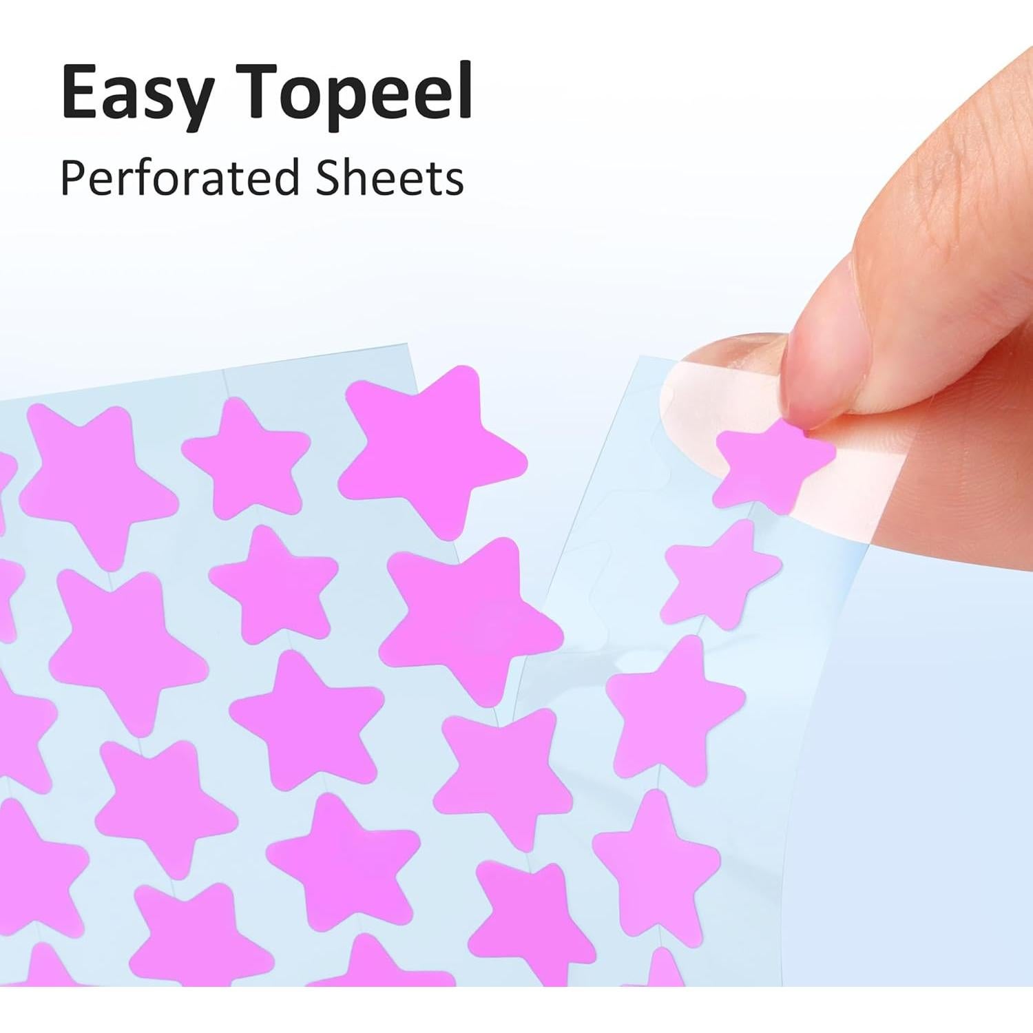 Parches Estelares para Espinillas MAXKYLUX - 4 Tamaños Hidrocoloide