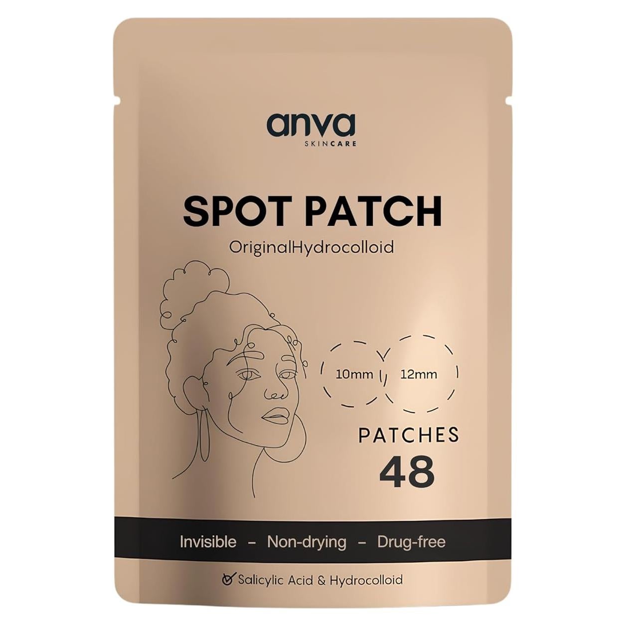 Parche Hidrocoloide para Acné Lorofy - 48 Piezas 10mm y 12mm