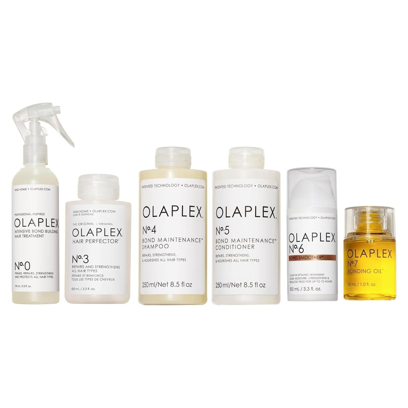 Kit de Reparación del Cabello Olaplex No. 0, 3, 4, 5, 6, 7 - Fortalece y Hidrata