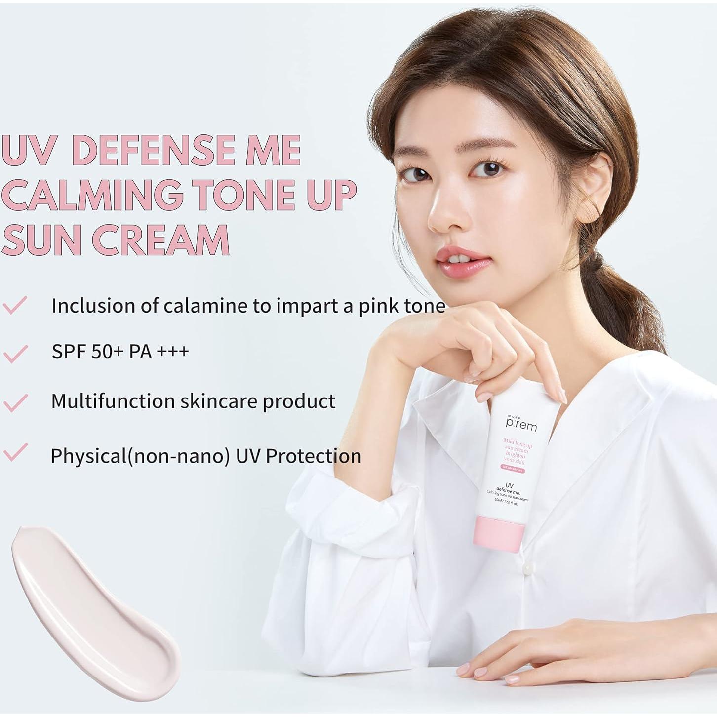 Crema Solar Calmante Make P:rem SPF 50+ 50 ml Vegana Piel Sensible