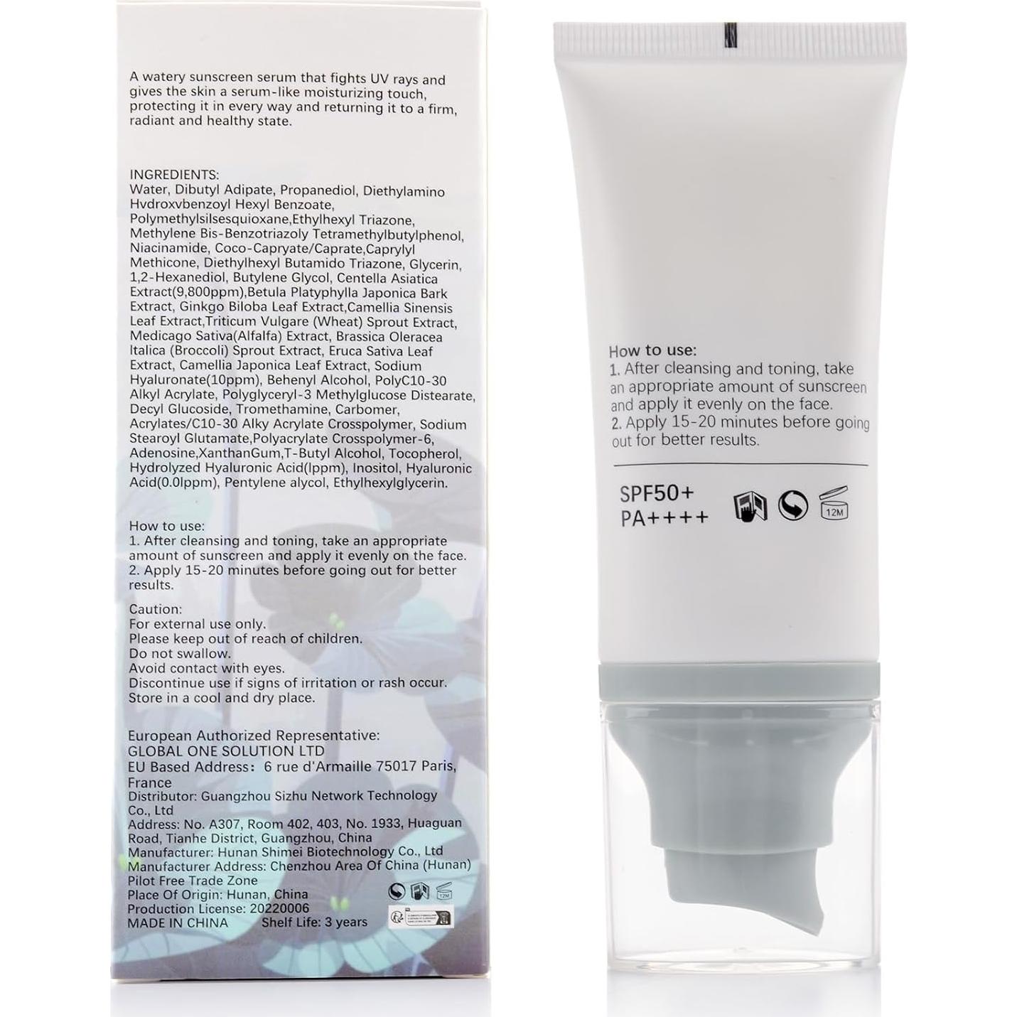 Protector Solar Centella SPF 50 Mopayzer 80g Resistente al Agua