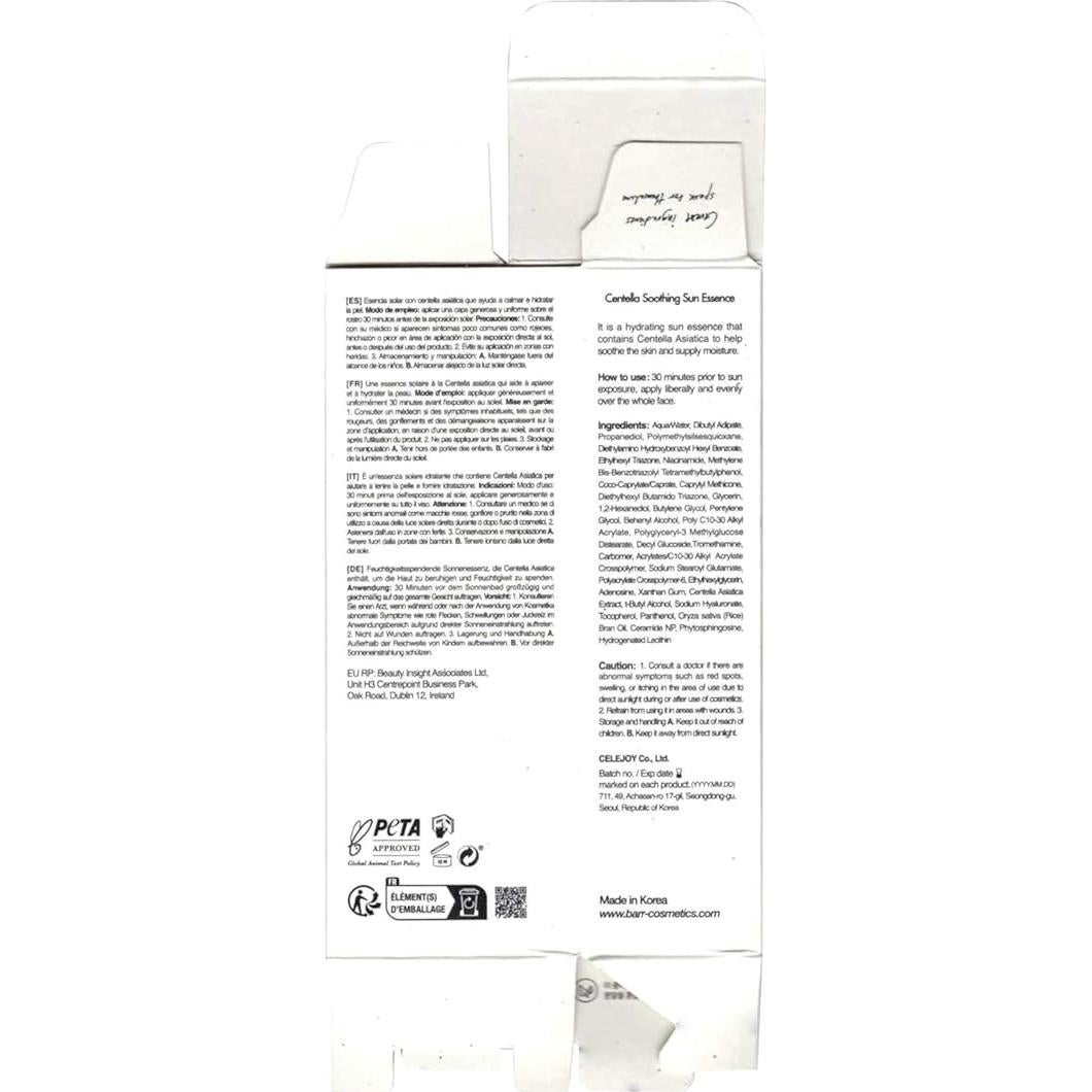 Esencia Solar Calmante CELEJOY 50ml SPF 50+