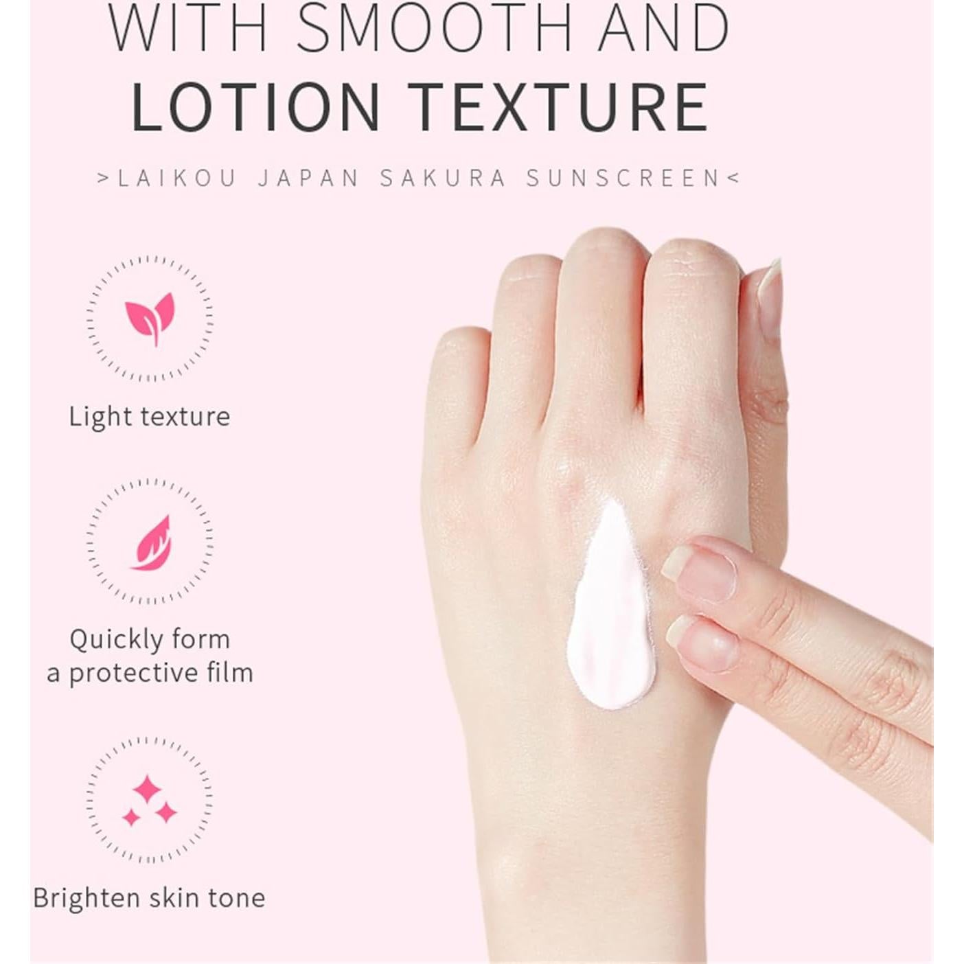 Crema Solar Hidratante SPF 50 PA+++ Japan Sakura 50g