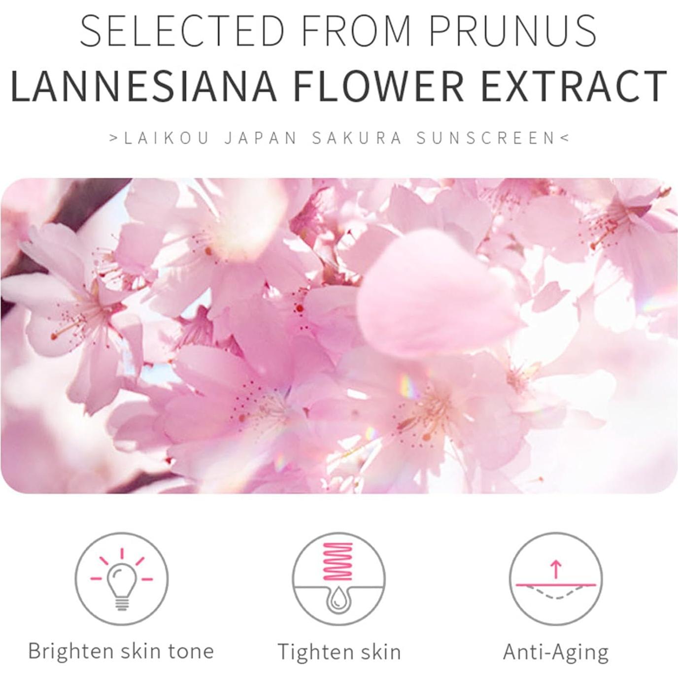 Crema Solar Hidratante SPF 50 PA+++ Japan Sakura 50g