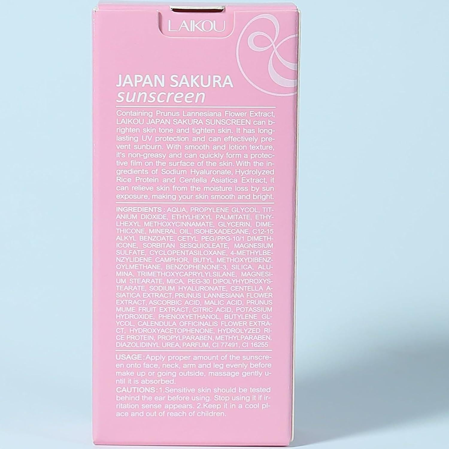 Crema Solar Hidratante SPF 50 PA+++ Japan Sakura 50g