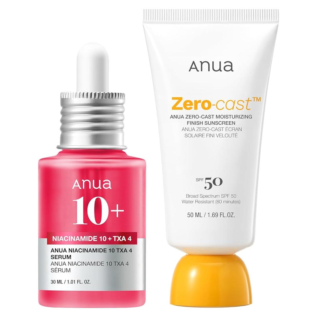Set de Cuidado Solar Dúo Anua Ultimate SPF 50 + Suero Niacinamida