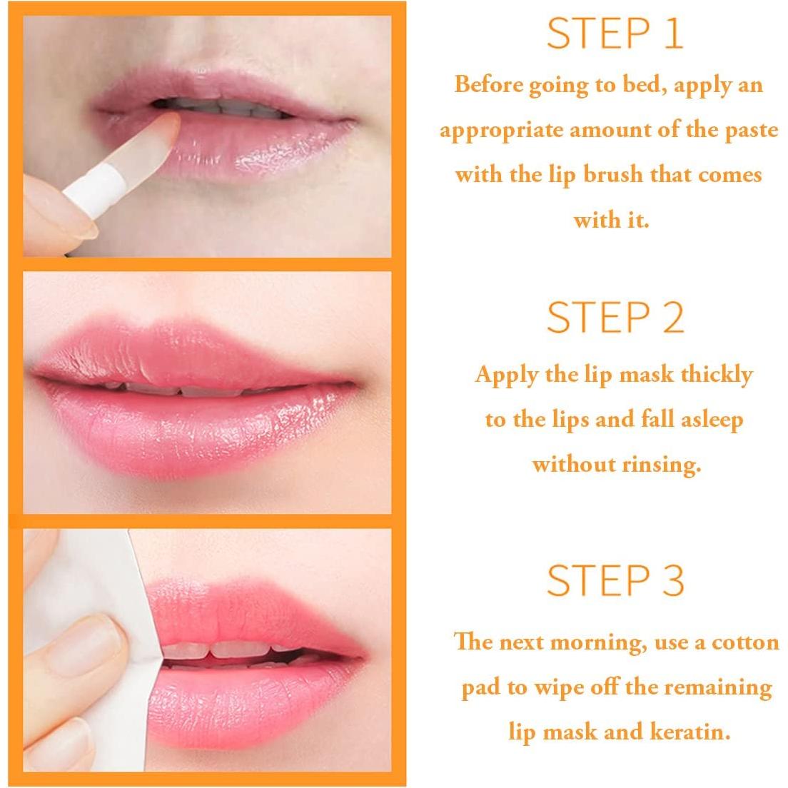 Honey Lip Balm Pot, Propolis Lip Mask, Strawberry Hydrating Propolis Lip Sleeping Mask, Prevent Dry&Cracked, Lip Repair Nourishes the Lip Skin (2pcs Honey & 2pcs Strawberry)