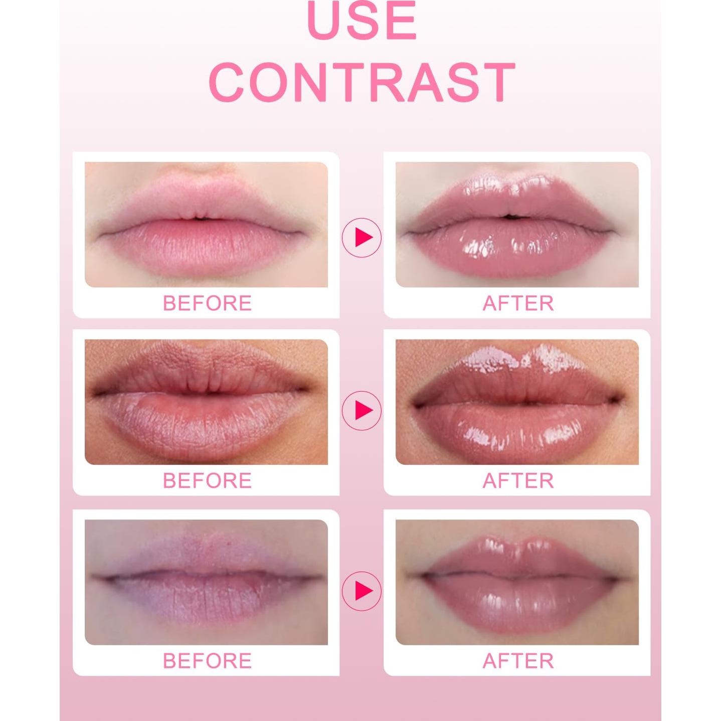 Mascarilla Labial de Colágeno Bukamkom 20 Piezas Hidratante