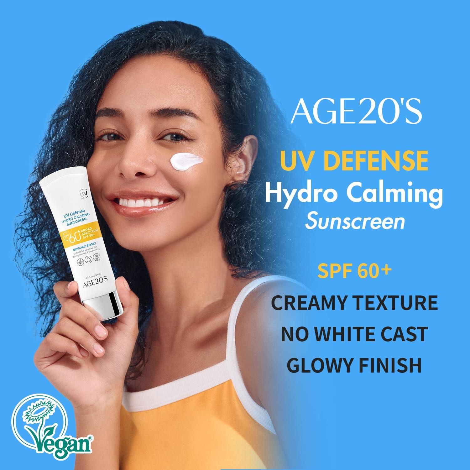 AGE20'S Protector Solar Hidratante SPF 60+ Té Verde Aloe Vera 2x50ml