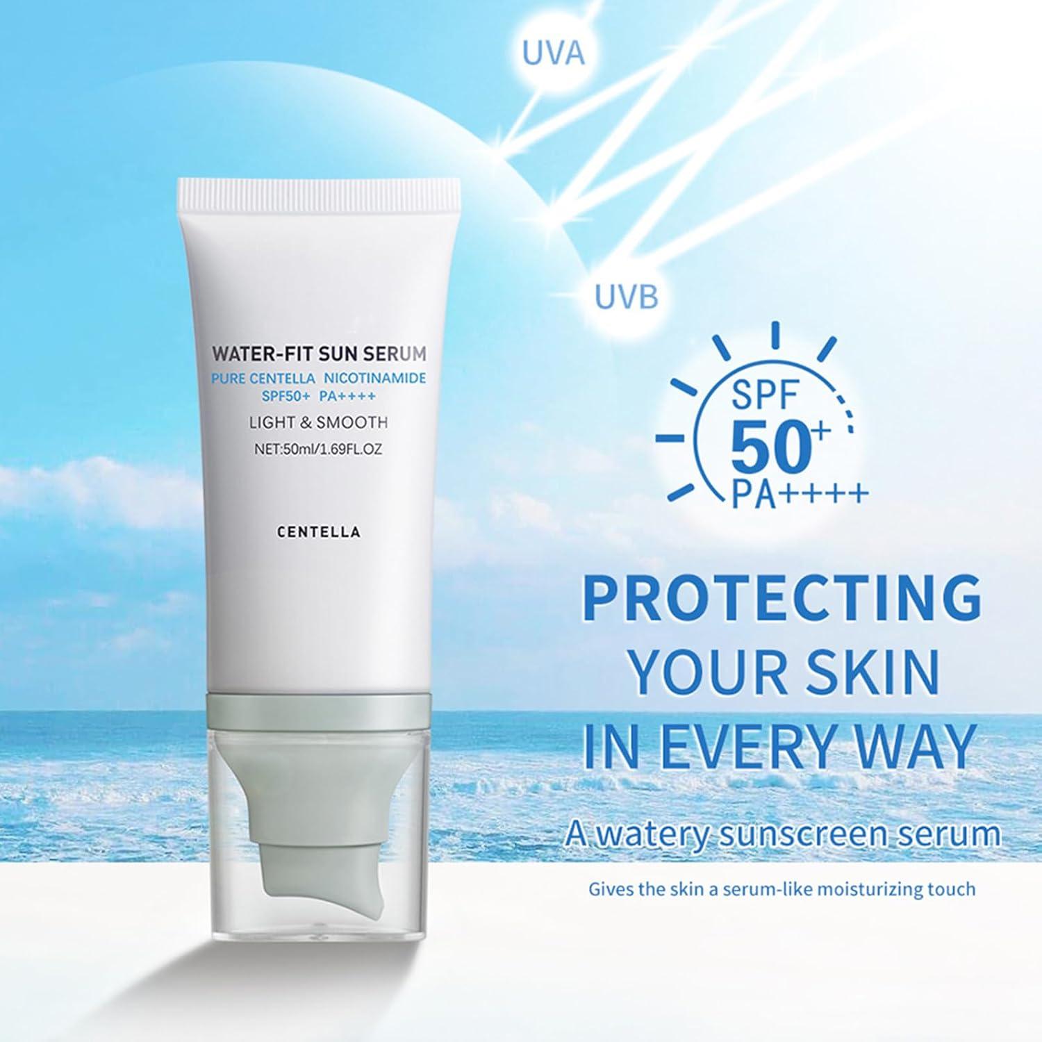 Protector Solar Facial SPF50 PA++++ Loobexery 50ml x2 Centella