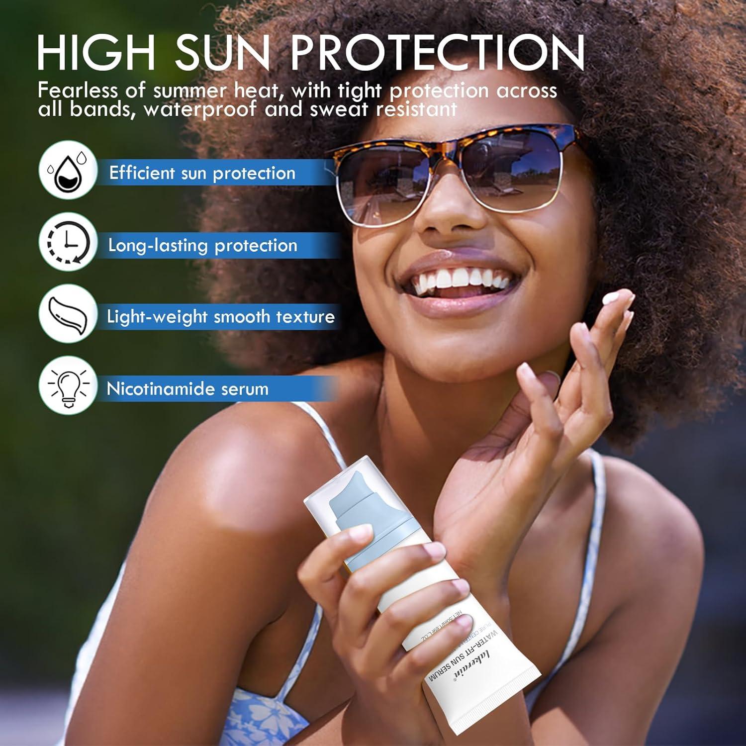 Protector Solar Facial Centella SPF 50 - Hidratante y Resistente al Agua - 2PCS