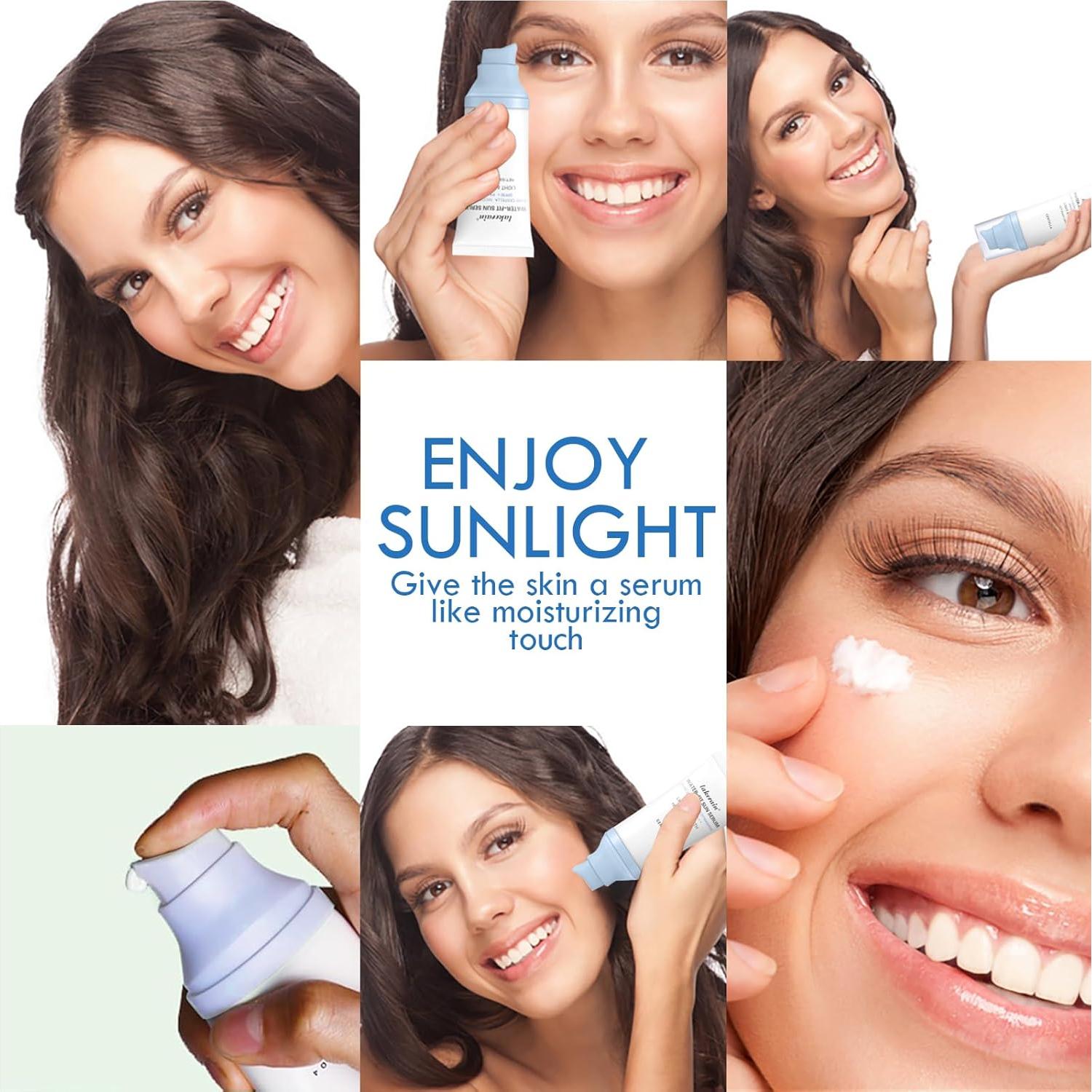 Protector Solar Facial Centella SPF 50 - Hidratante y Resistente al Agua - 2PCS