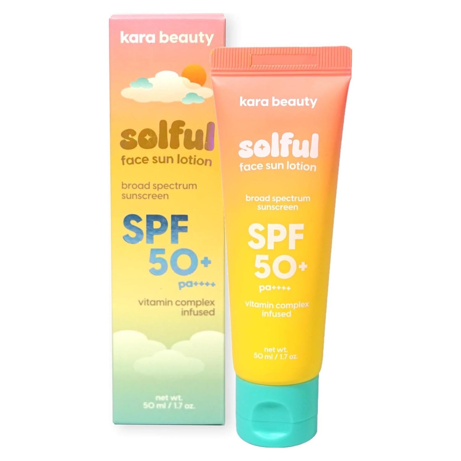 Kara Beauty Loción Solar Facial SPF 50+ Hidratante 48.2g