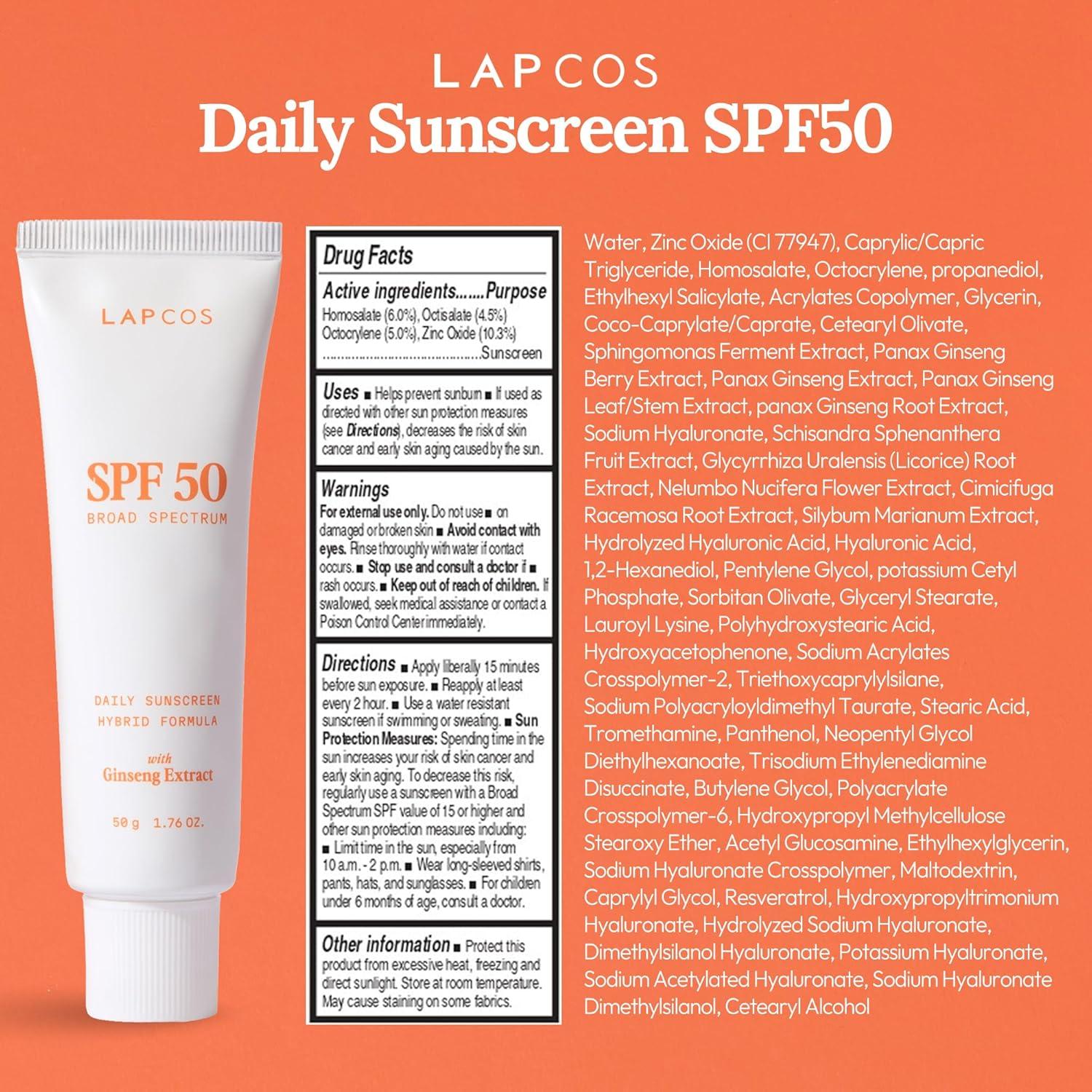 Protector Solar Diario LAPCOS SPF 50 Piel Sensible 50 g