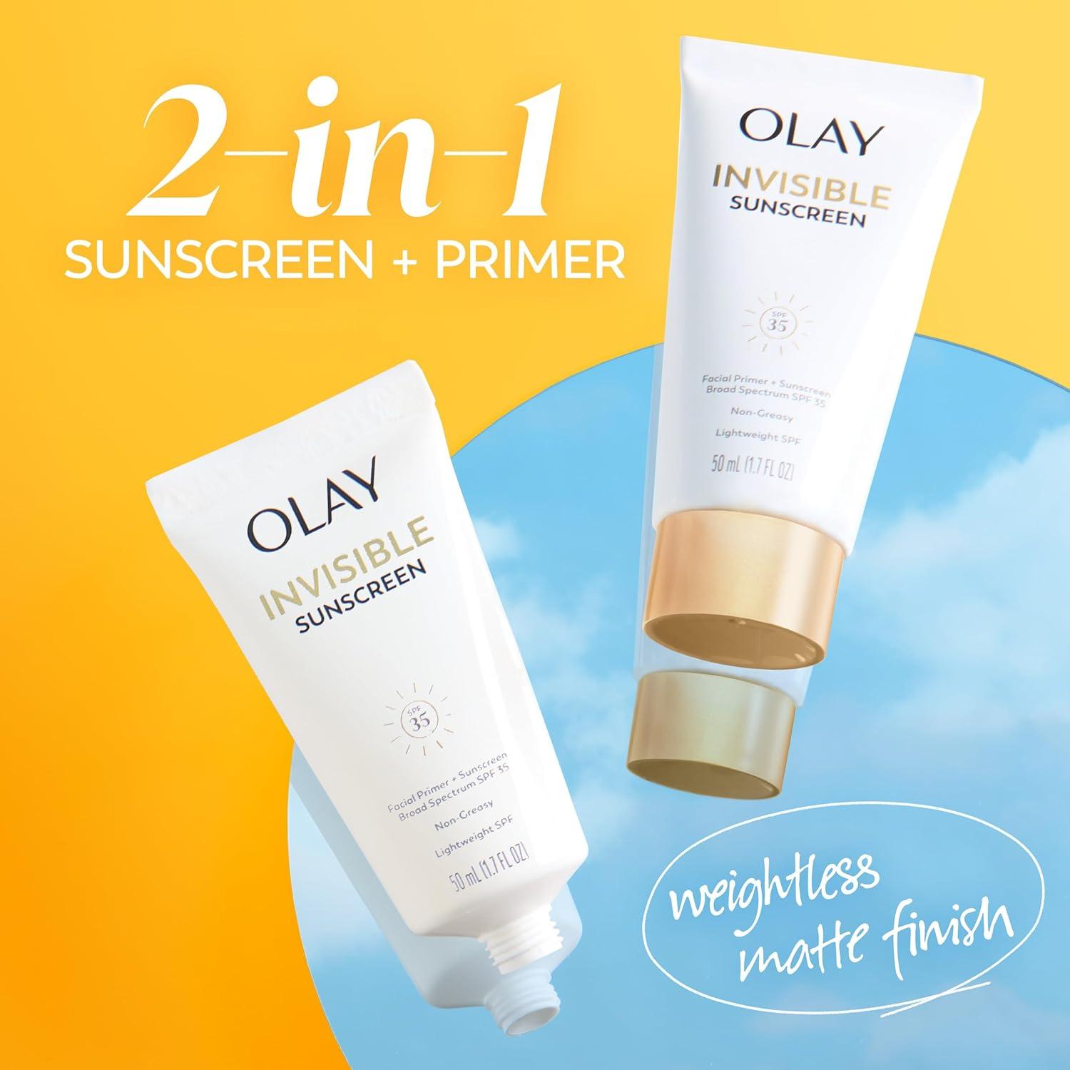 Protector Solar Invisible Olay SPF 35 Facial 100% Invisible 49.6 g