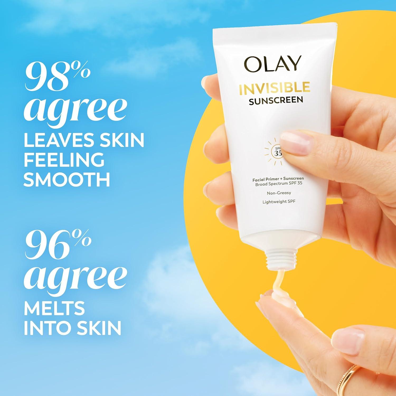 Protector Solar Invisible Olay SPF 35 Facial 100% Invisible 49.6 g