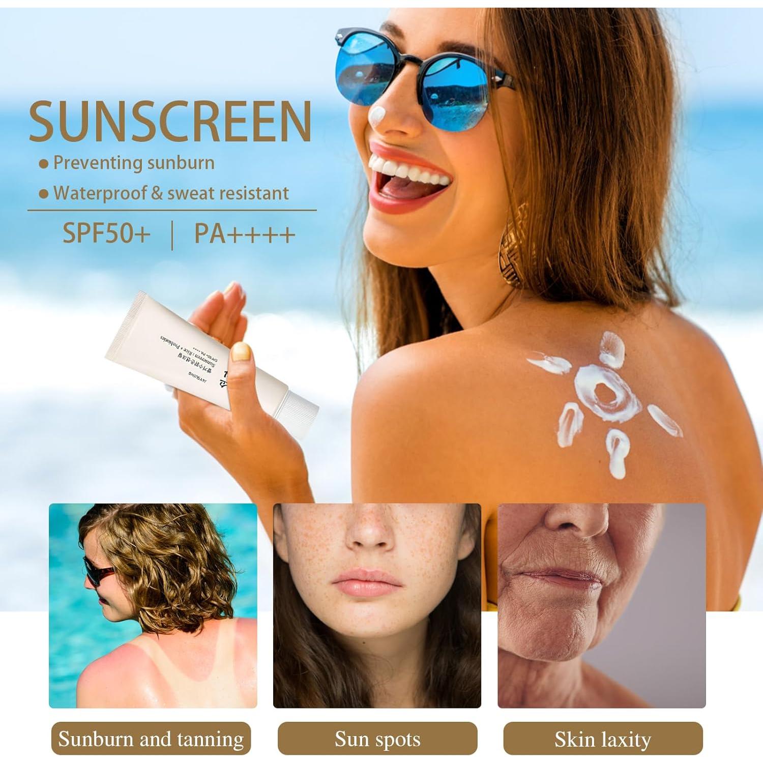 Protector Solar Orgánico Relief Sun SPF50+ HENGRUNXIN 127g