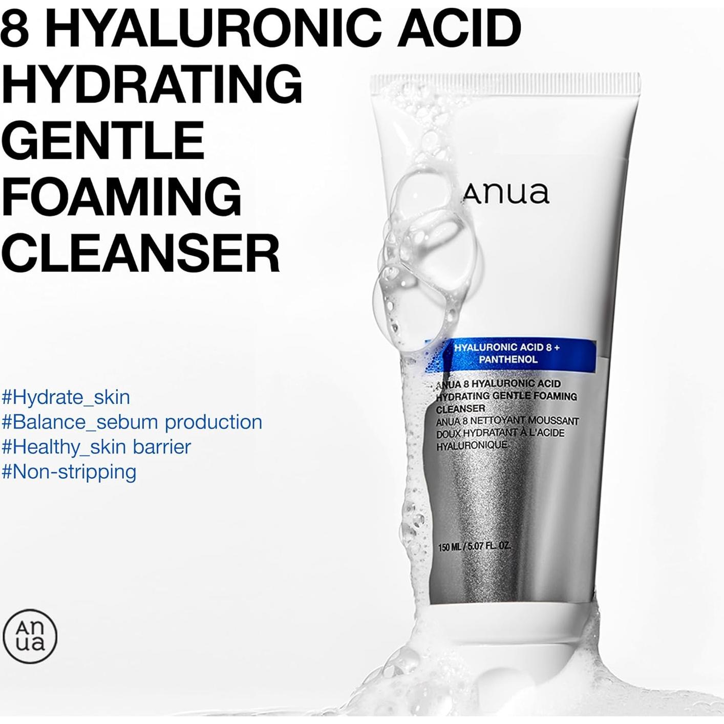 Dúo Limpiador Facial Suave Coreano: Aceite y Espuma Hidratante