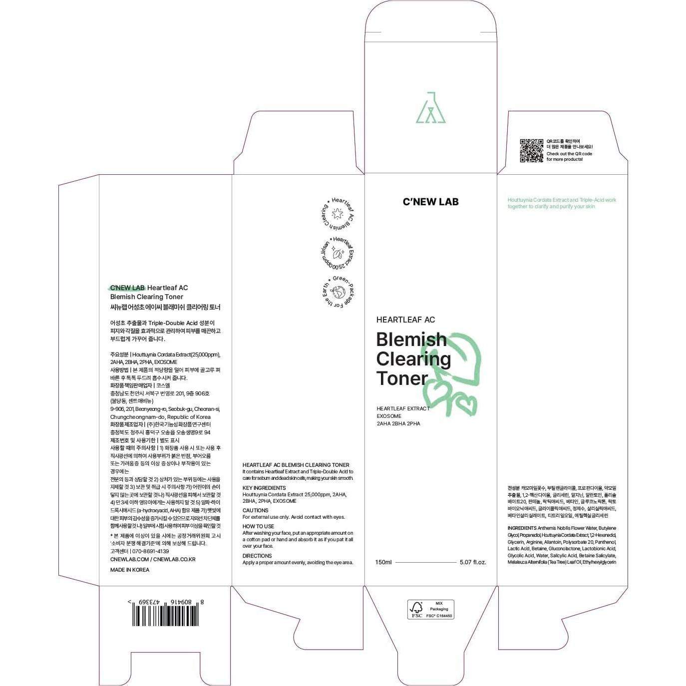 Tónico Desincrustante C'New LAB 150ml | Control de Sebo y Acné