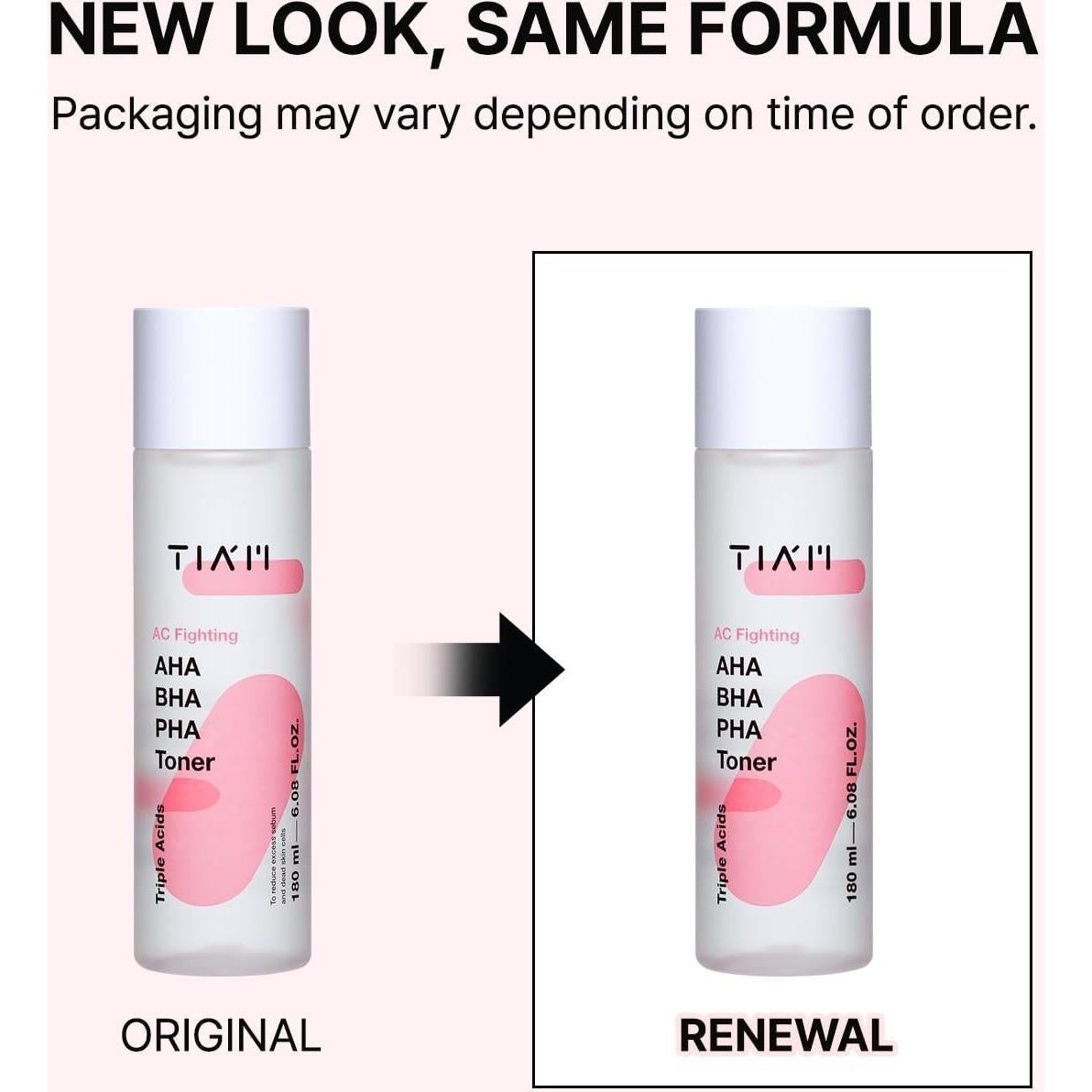 Tónico Exfoliante Suave TIA'M AC Fighting 180 ml Piel Radiante