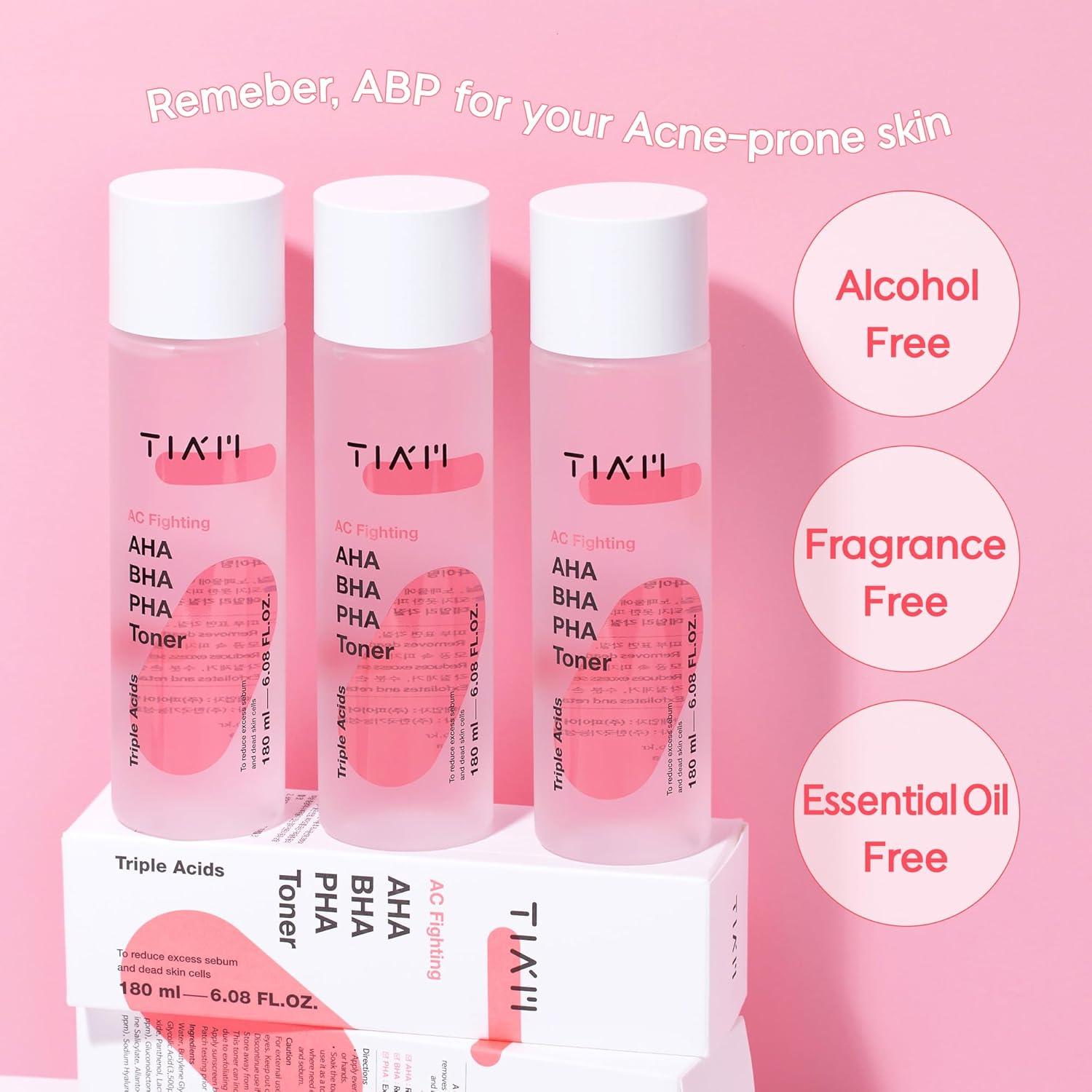 Tónico Exfoliante Suave TIA'M AC Fighting 180 ml Piel Radiante