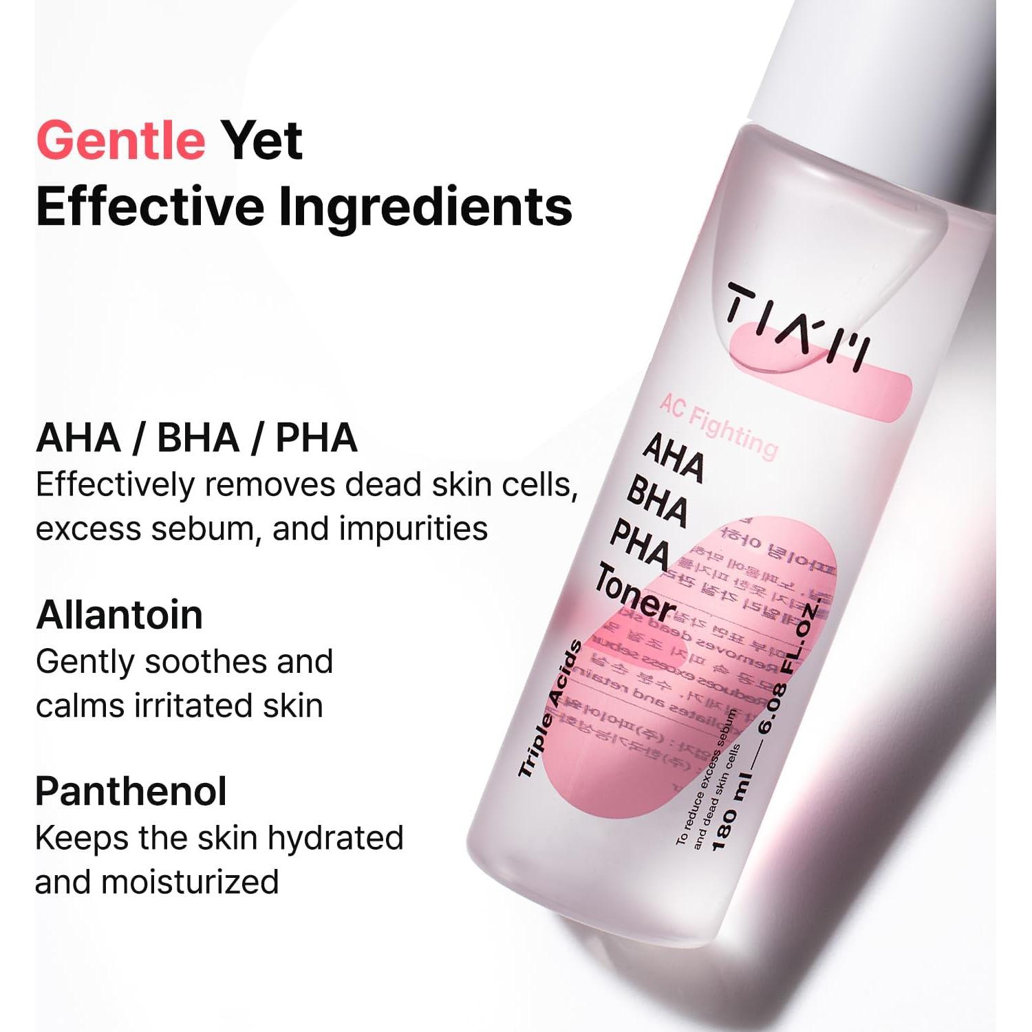 Tónico Exfoliante Suave TIA'M AC Fighting 180 ml Piel Radiante