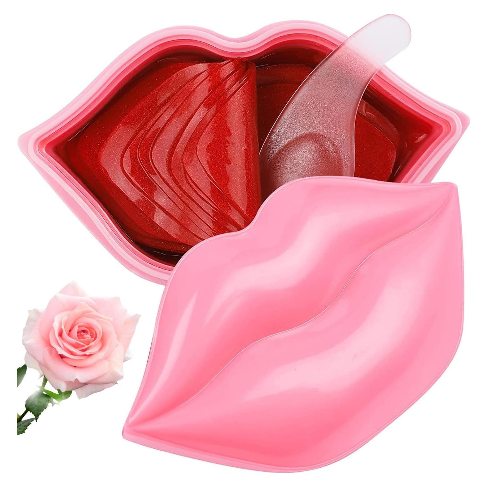 Mascarillas Labiales VEZE 20 Pcs Hidratantes Colágeno Rosa